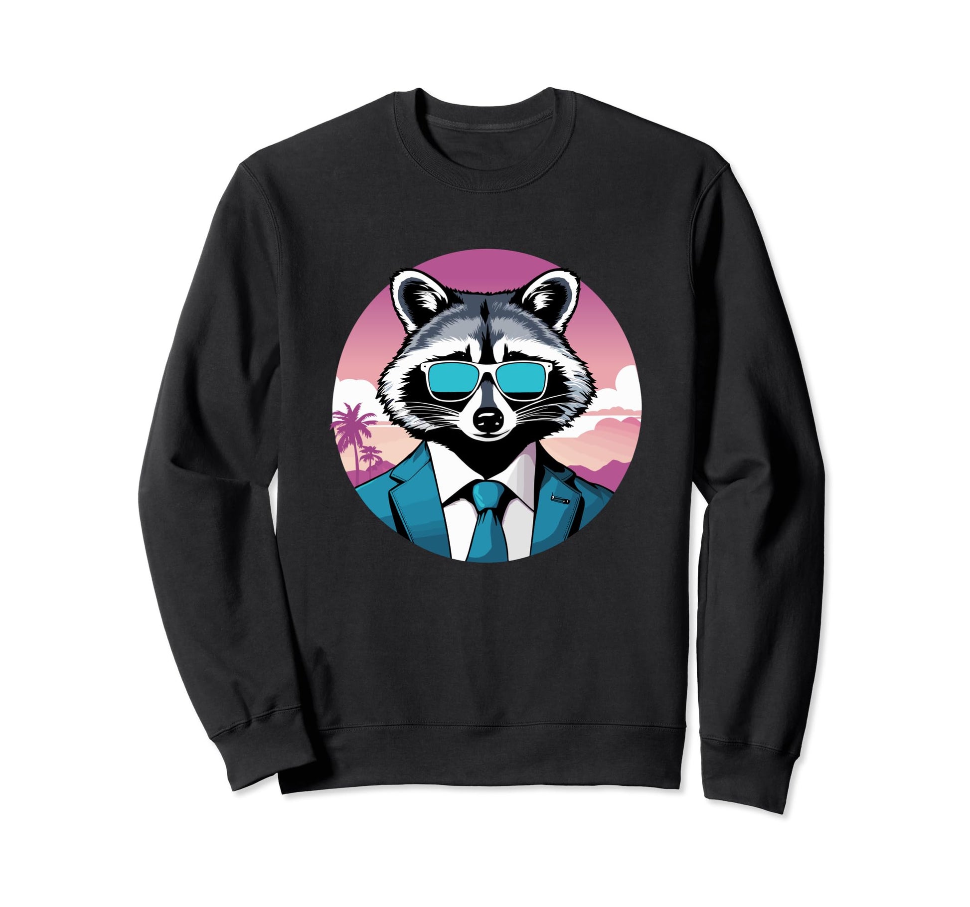 Funny Raccoon Wearing Suit Sweatshirt - Fun Novelty Design Unisex - T-Shirt, Sweatshirt, Hoodie