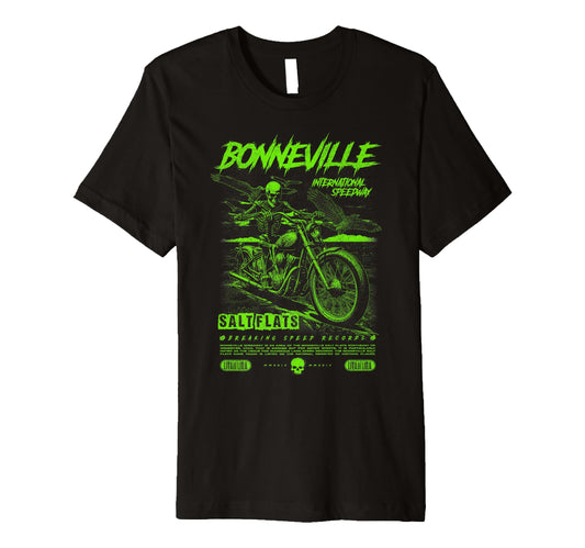 Bonneville Salt Flats Motorcycle T-Shirt - Streetwear Style for Adults - T-Shirt, Sweatshirt, Hoodie