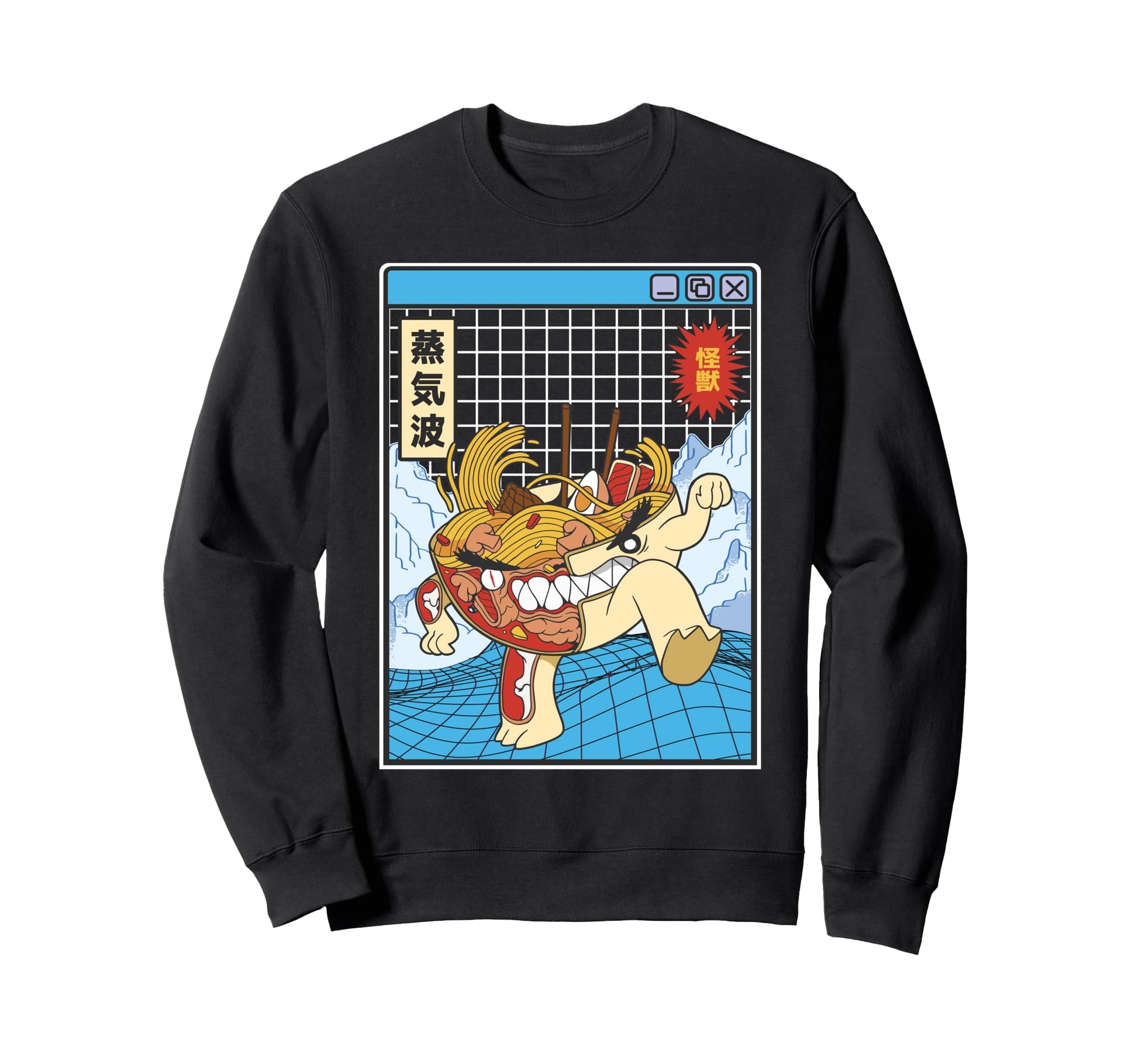 Angry Ramen Bowl X Ray Japan Otaku Sweatshirt - Unique Graphic for Adults - T-Shirt, Sweatshirt, Hoodie