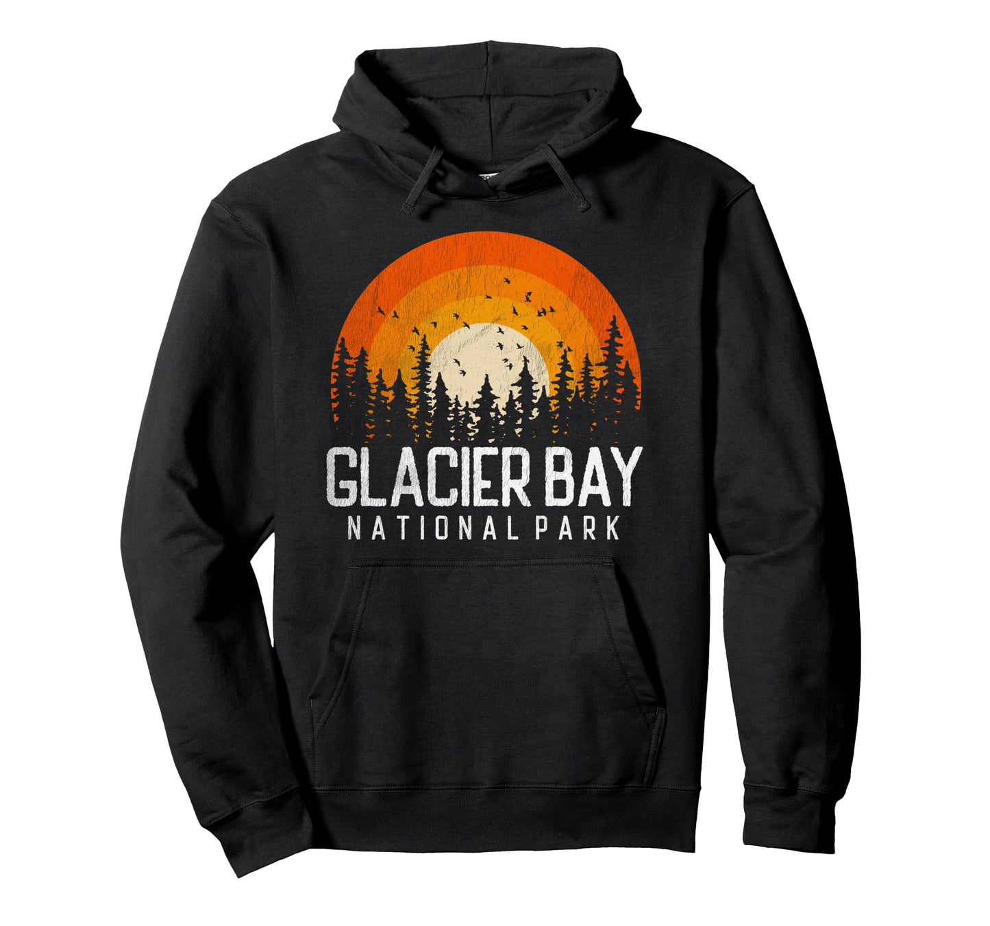 Glacier Bay National Park 70S 80S Hoodie - Fun Novelty Design Men Women - T-Shirt, Sweatshirt, Hoodie