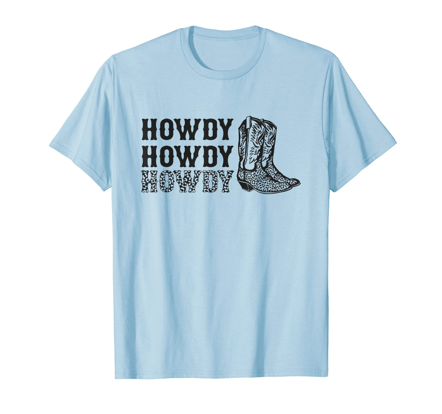 Howdy Rodeo Western Country Leopard T-Shirt - Aesthetic Graphic Men Women - T-Shirt, Sweatshirt, Hoodie