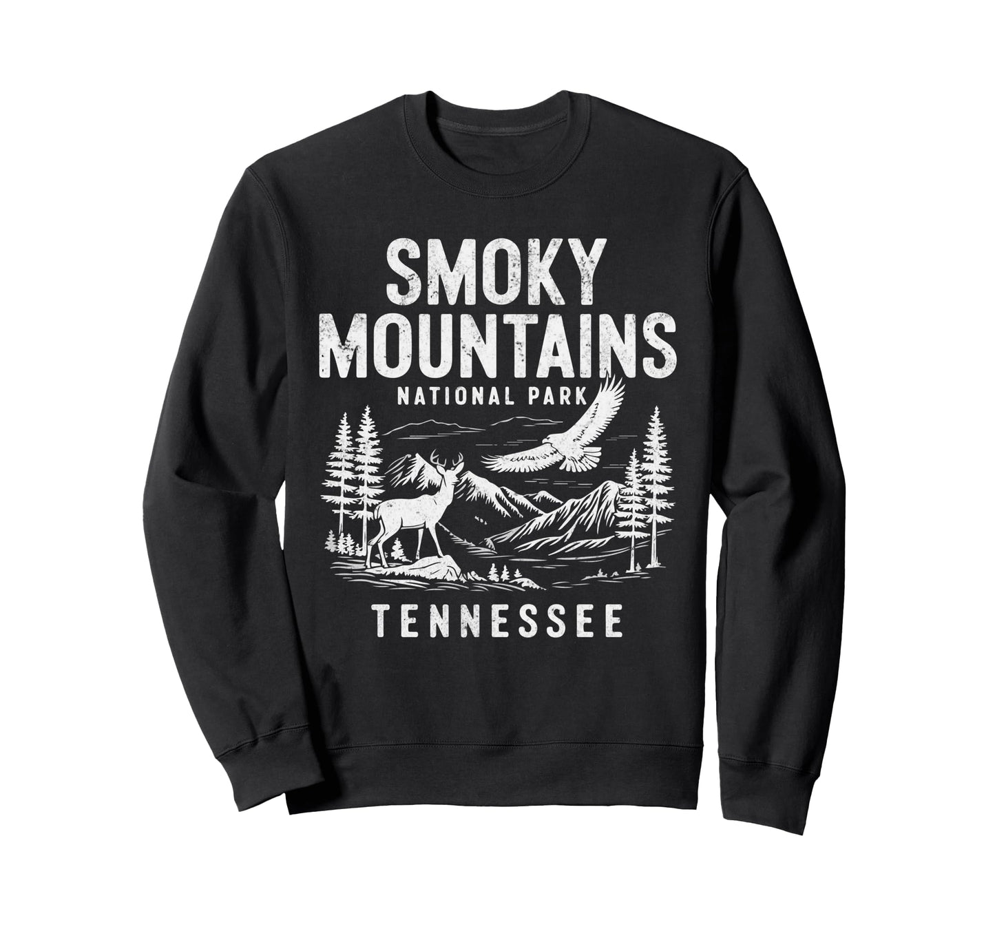 Smoky Mountains National Park Sweatshirt - Fun Novelty Design Men Women - T-Shirt, Sweatshirt, Hoodie
