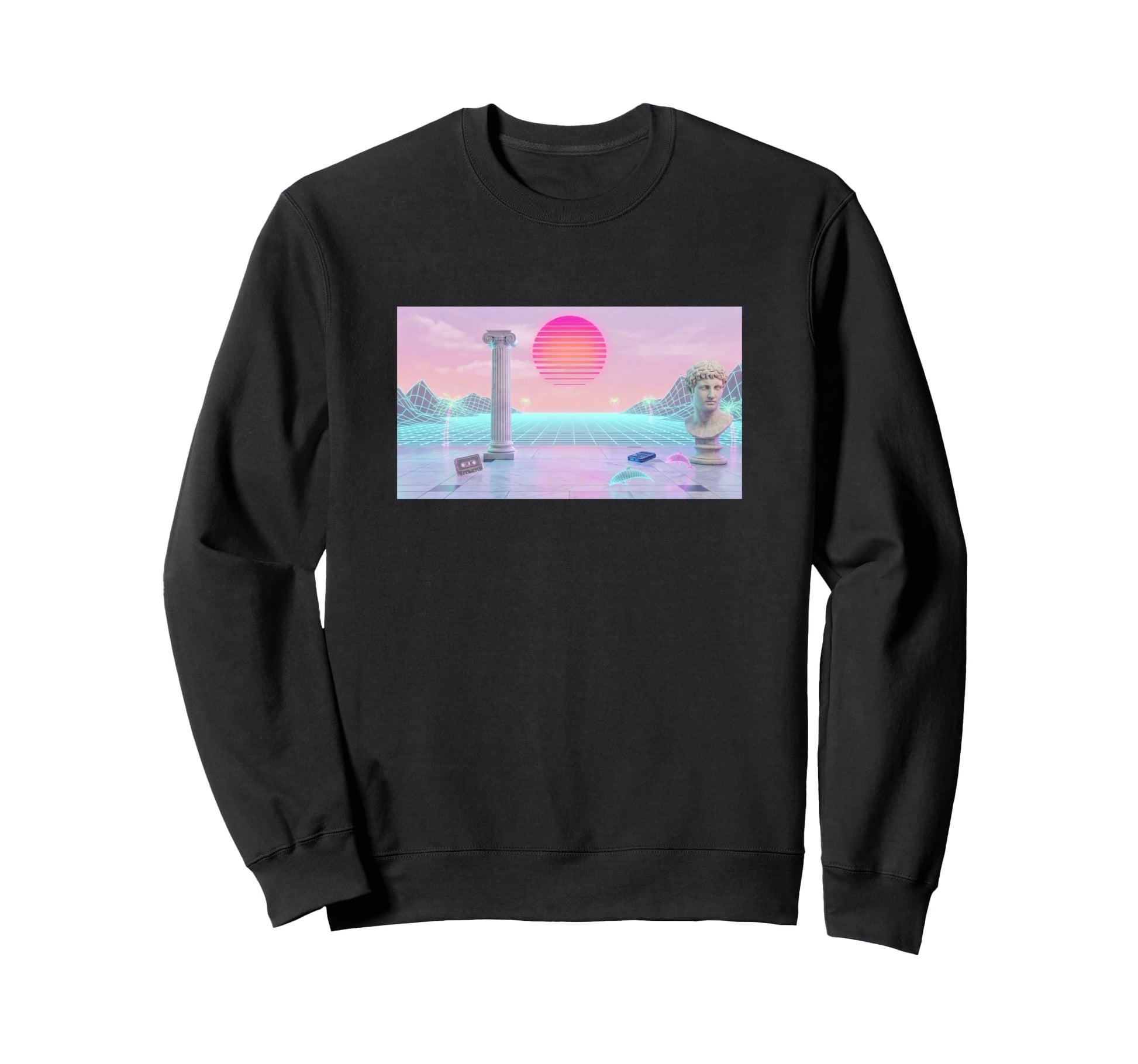 Vaporwave Aesthetic Trippy Sweatshirt - Casual Everyday Wear for Adults - T-Shirt, Sweatshirt, Hoodie