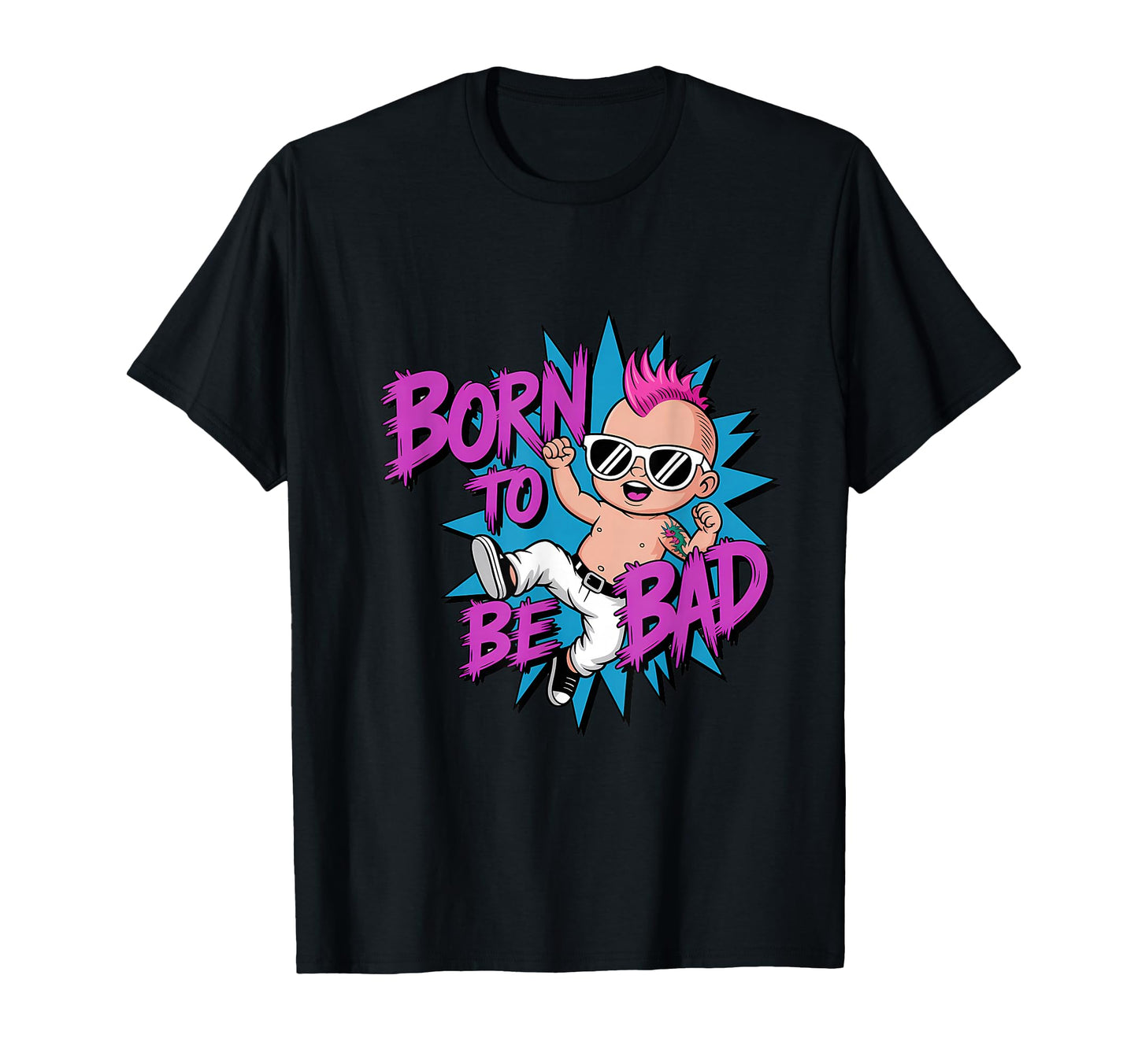 Born To Be Bad Punk Vibe T-Shirt - Unique Graphic Unisex - T-Shirt, Sweatshirt, Hoodie