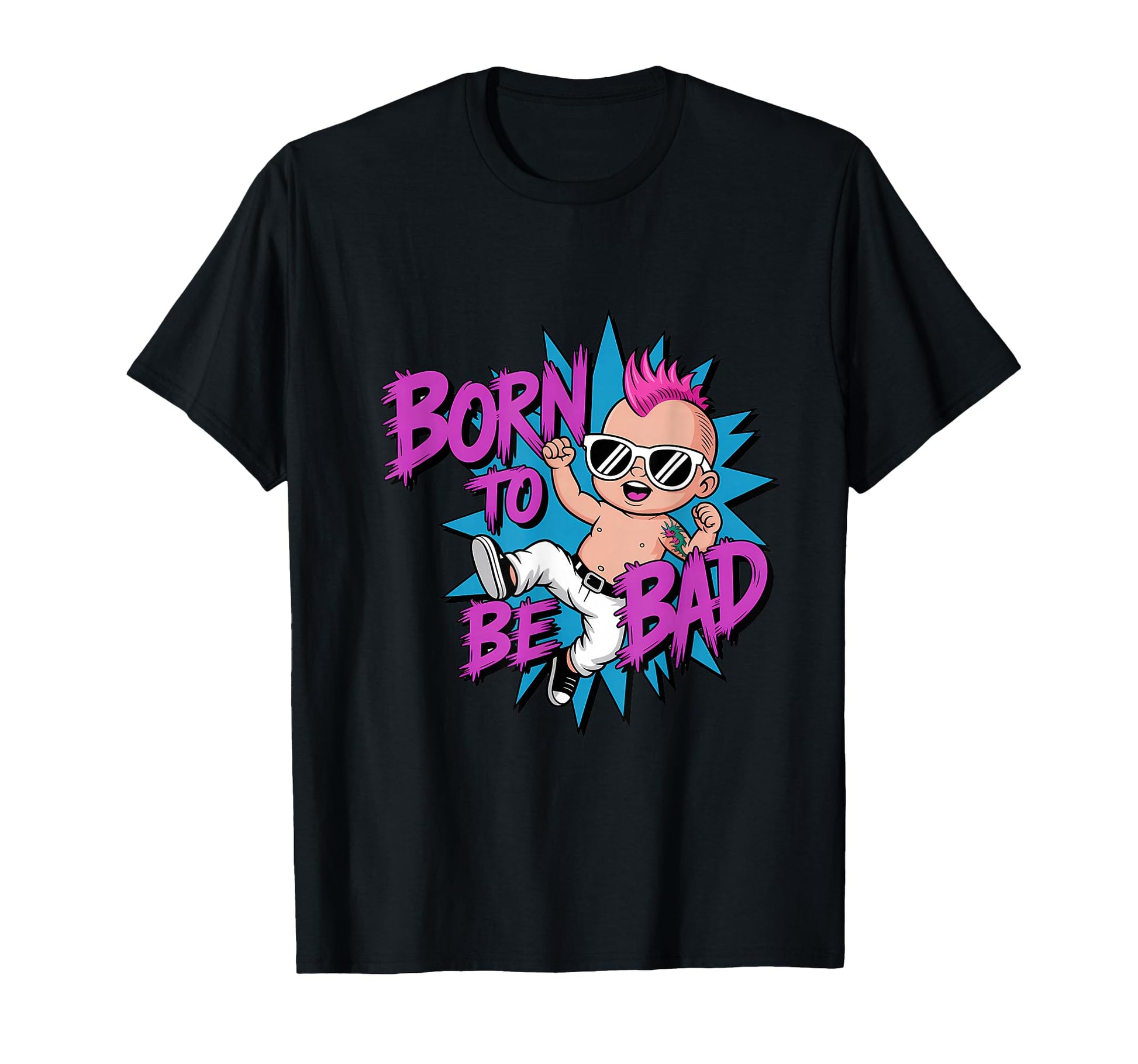 Born To Be Bad Punk Vibe T-Shirt - Unique Graphic Unisex - T-Shirt, Sweatshirt, Hoodie