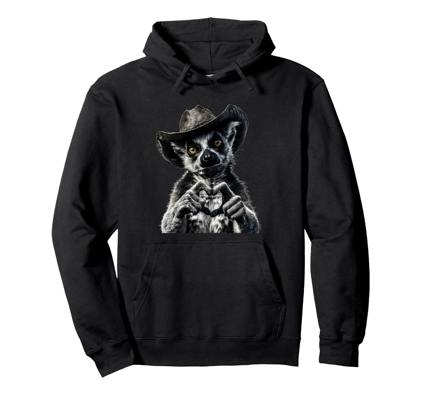 Lemur Cowboy Rodeo Cowgirl Western Country Hoodie - Novelty Apparel Unisex - T-Shirt, Sweatshirt, Hoodie