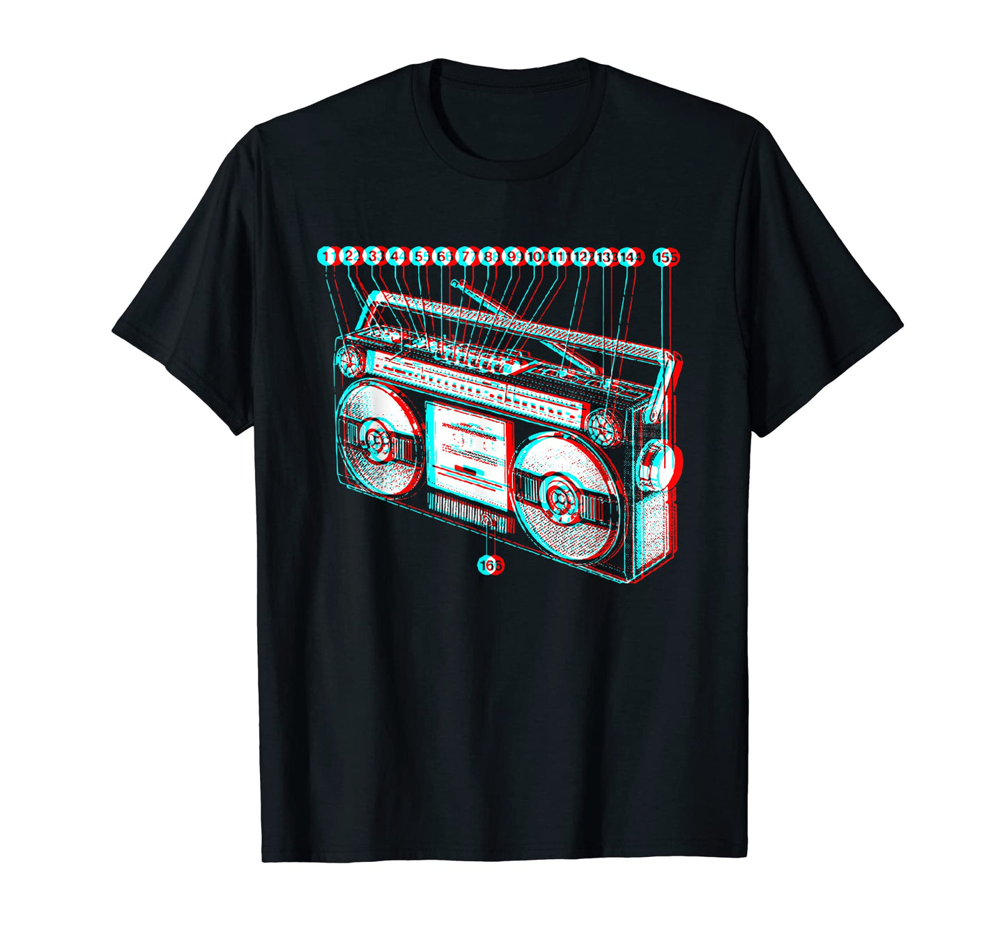 Boombox 80S Stereo Otaku Aesthetic T-Shirt - Trendy Graphic Men Women - T-Shirt, Sweatshirt, Hoodie