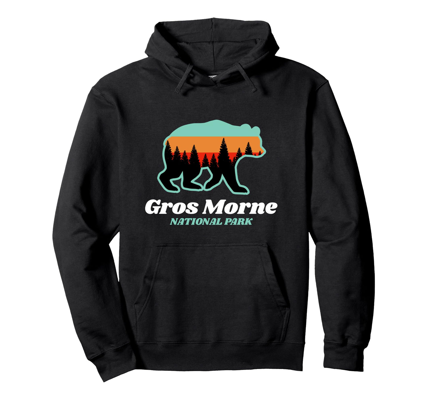 Gros Morne National Park Canada Bear Hoodie - Graphic Print for Adults - T-Shirt, Sweatshirt, Hoodie