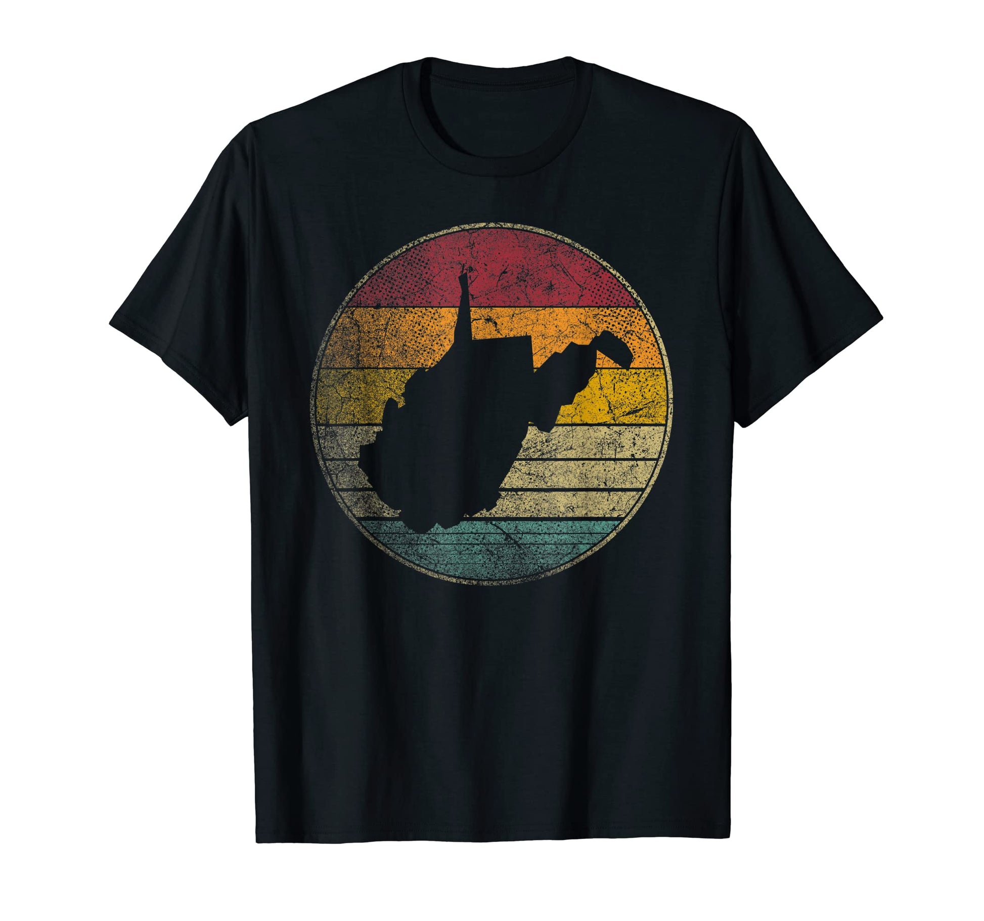 West Virginia Distressed 70S 80S Gift T-Shirt - Unique Graphic Men Women - T-Shirt, Sweatshirt, Hoodie