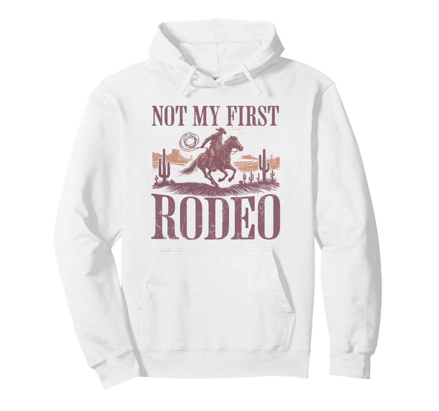 Western Cowboy Riding Horse Not My Hoodie - Minimalist Print for Adults - T-Shirt, Sweatshirt, Hoodie