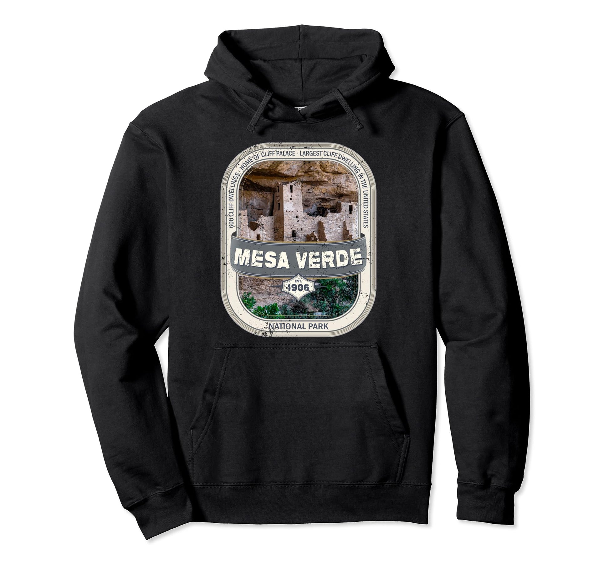 Mesa Verde Us National Park Colorado Hoodie - Minimalist Print Men Women - T-Shirt, Sweatshirt, Hoodie