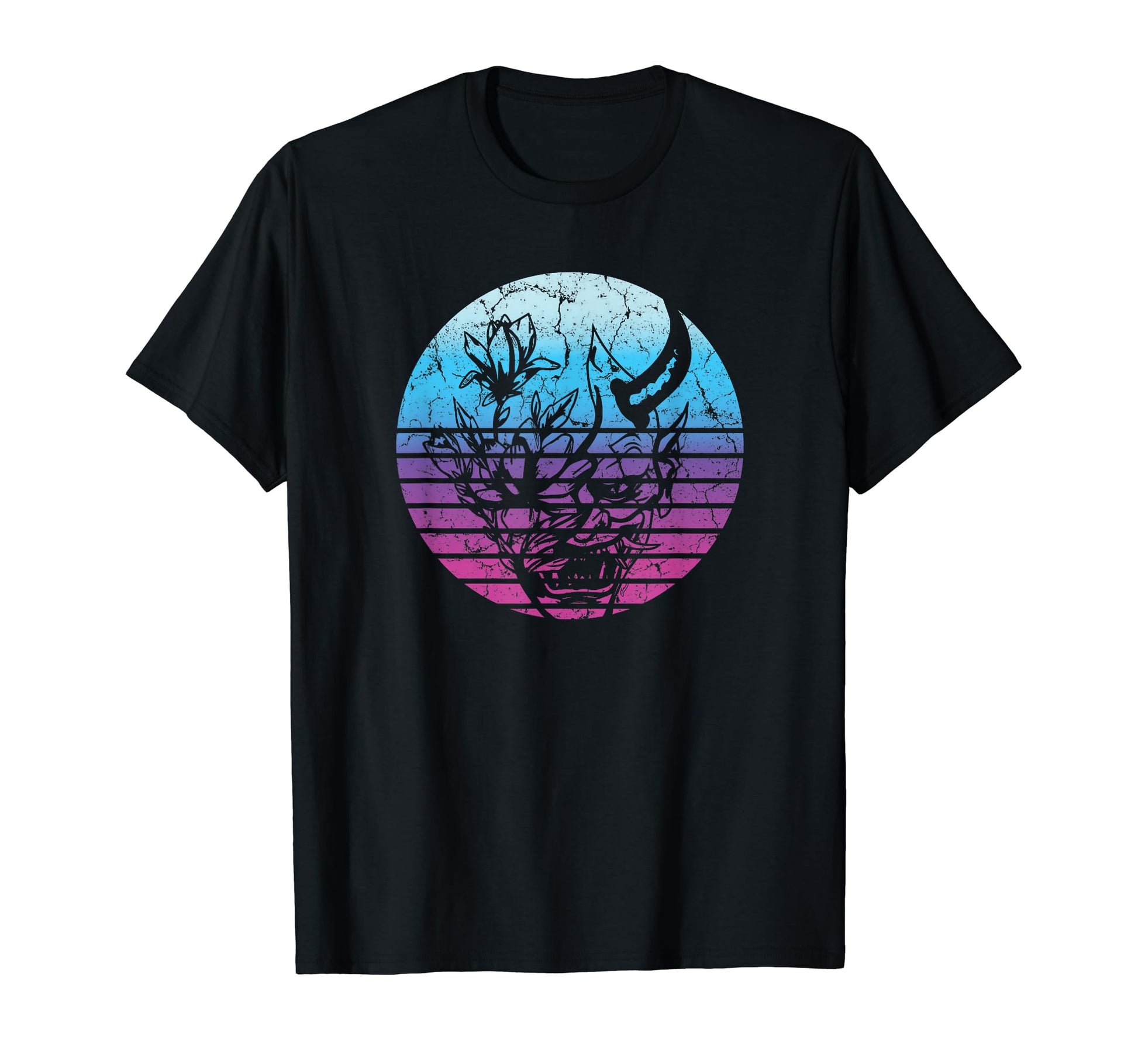 Japanese Demon Face Mask Devil Oni T-Shirt - Casual Everyday Wear Unisex - T-Shirt, Sweatshirt, Hoodie