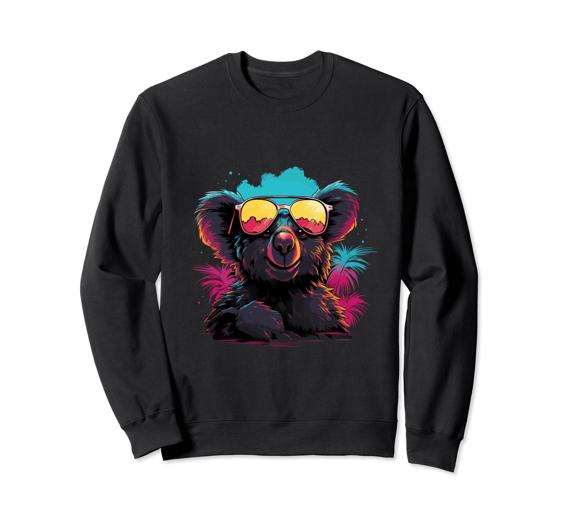 Funny Koalas Vaporwave Aesthetic Sweatshirt - Streetwear Style for Adults - T-Shirt, Sweatshirt, Hoodie