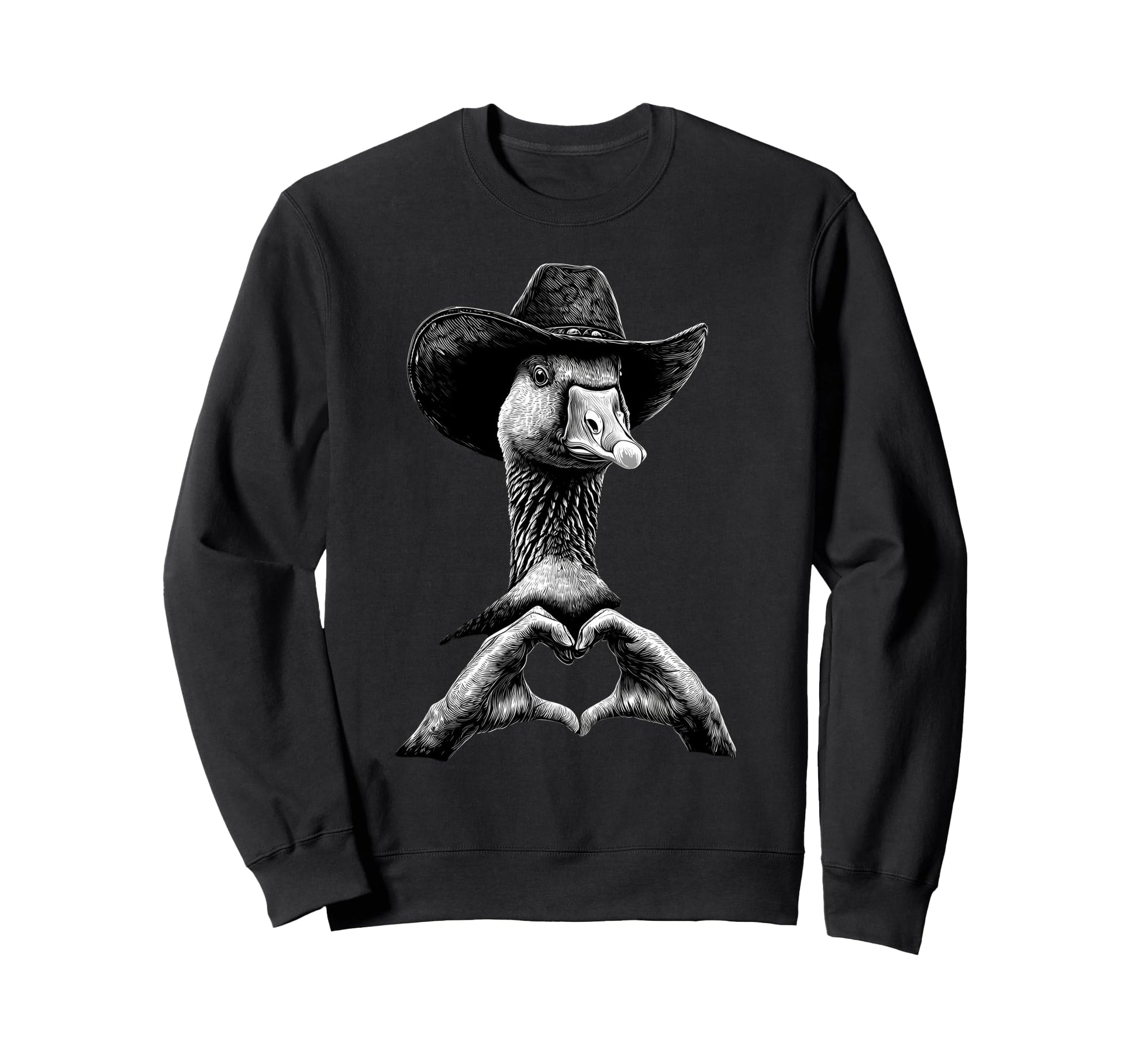 Country Cowboy Goose Rodeo Cowgirl Sweatshirt - Trendy Graphic for Adults - T-Shirt, Sweatshirt, Hoodie