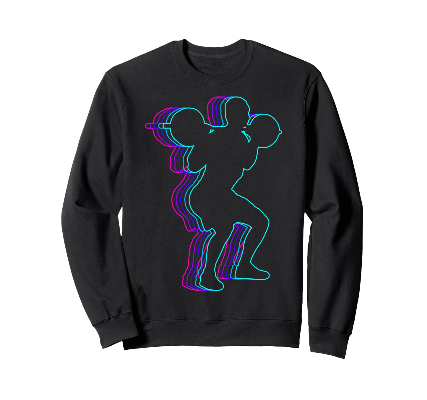 Squats Workout Gym Vaporwave Sweatshirt - Trendy Graphic Men Women - T-Shirt, Sweatshirt, Hoodie