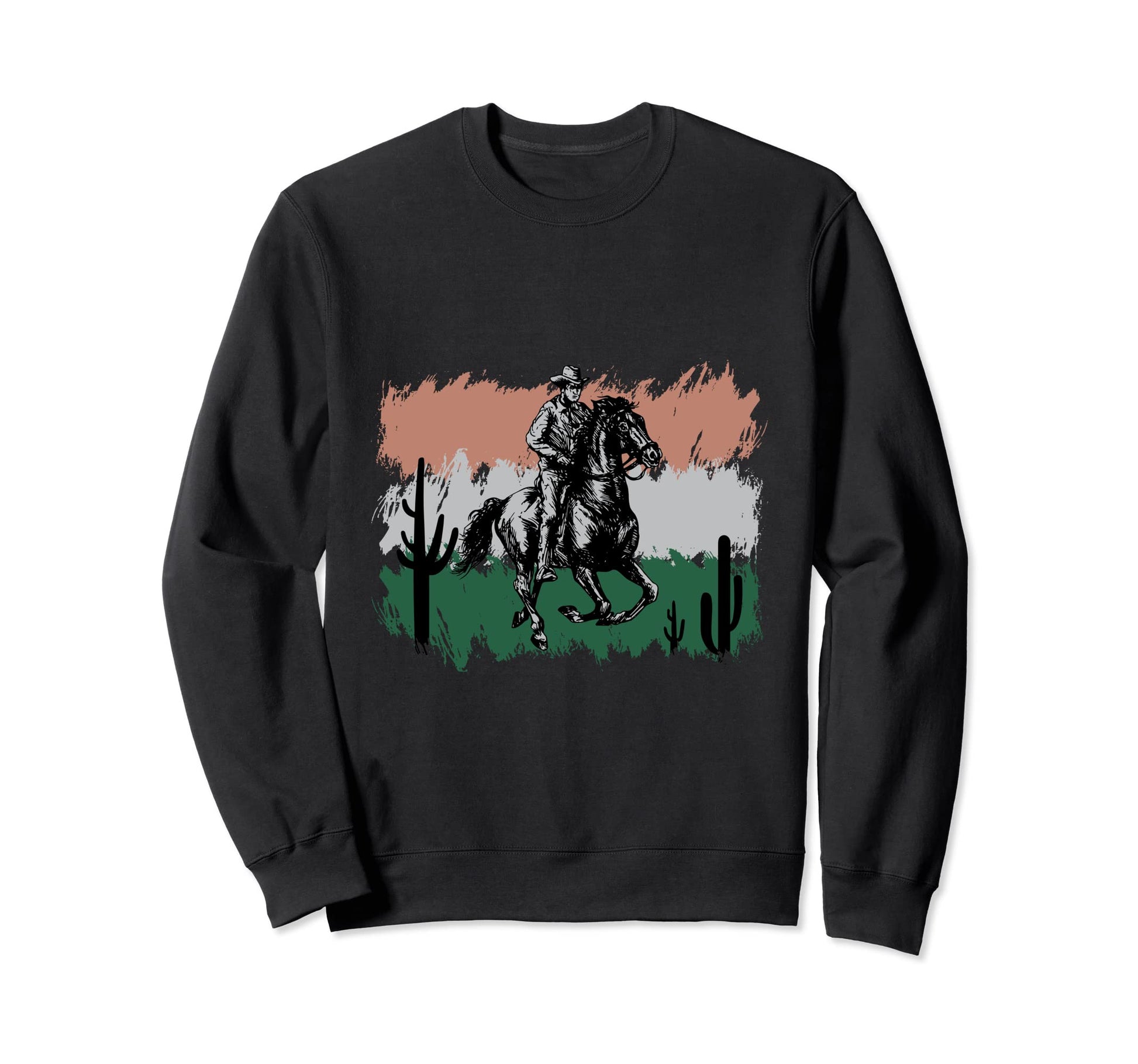Rodeo Cowboy Cowgirl Horse Ride Sweatshirt - Novelty Apparel Unisex - T-Shirt, Sweatshirt, Hoodie