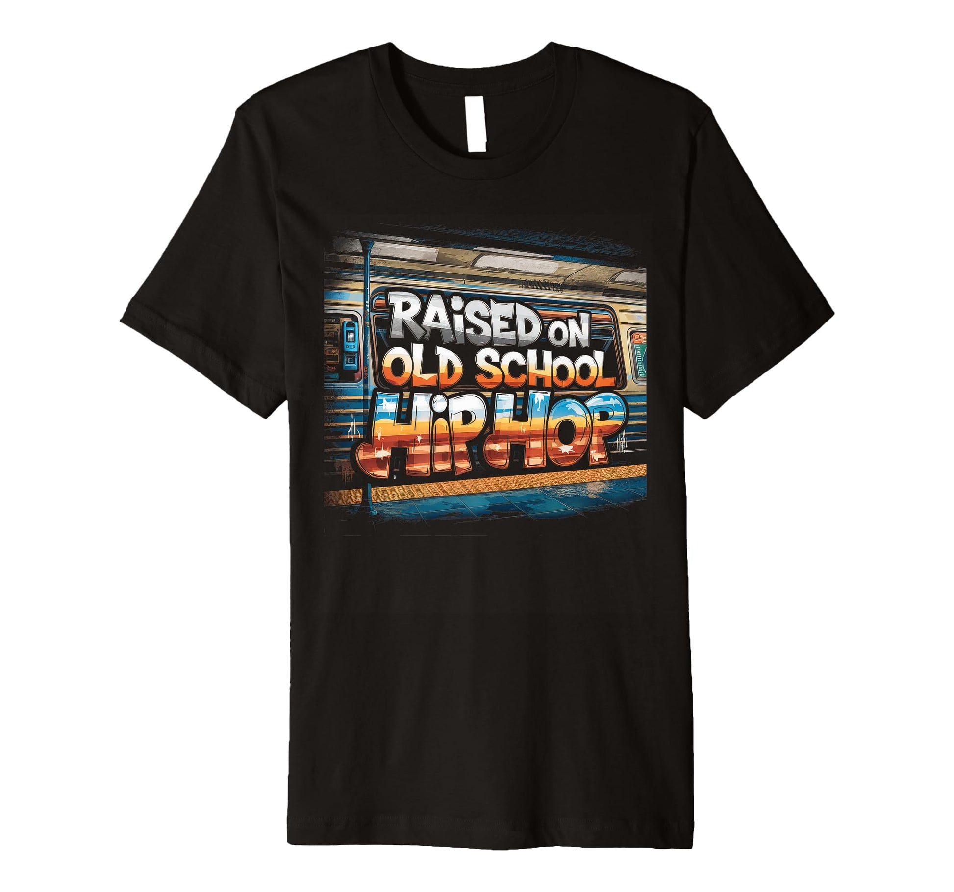 Raised Old School Hip Hop Cassette T-Shirt - Fun Novelty Design Unisex - T-Shirt, Sweatshirt, Hoodie