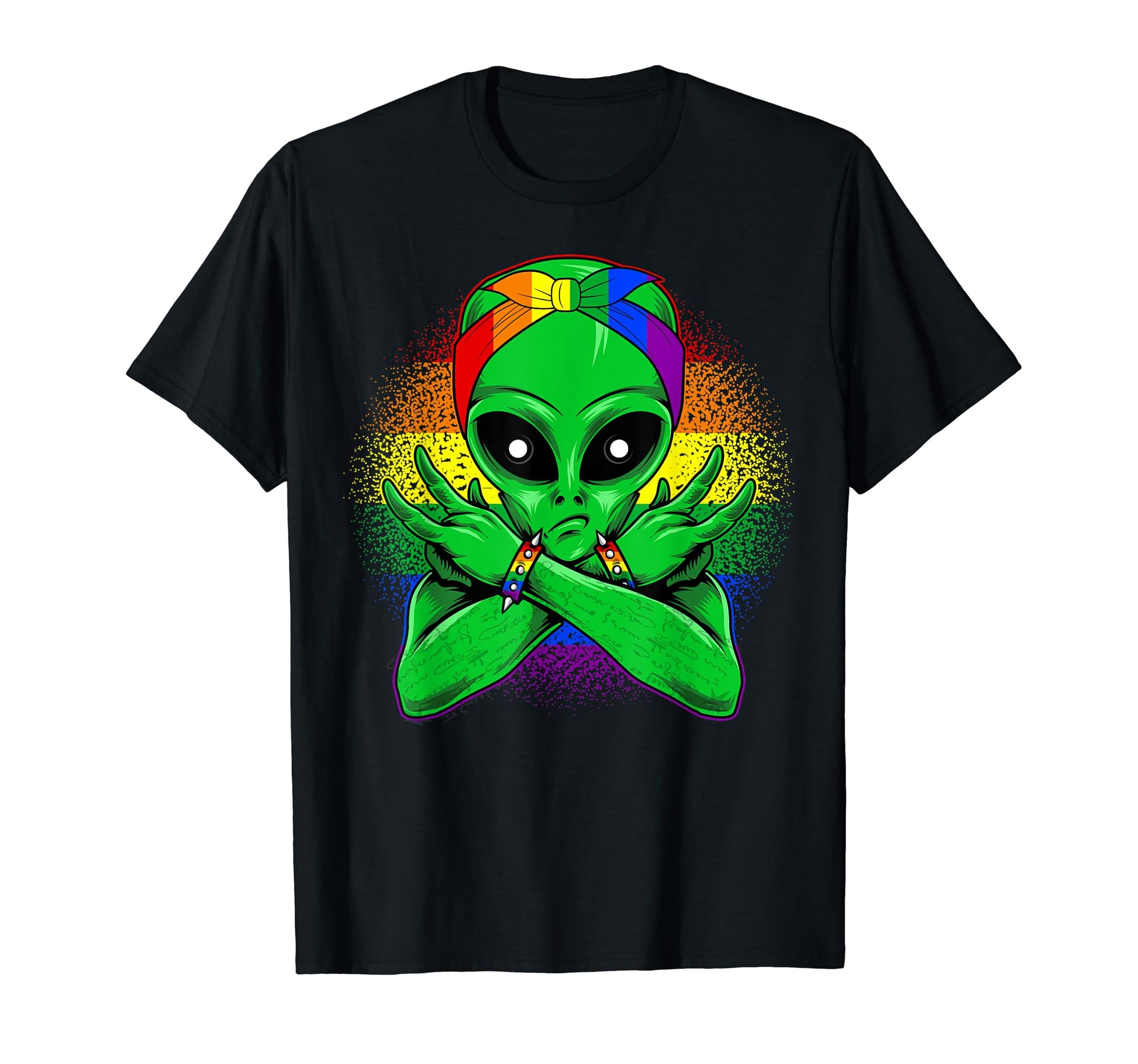 Alien Ufo Lover Gay Lesbian Lgbtq T-Shirt - Aesthetic Graphic for Adults - T-Shirt, Sweatshirt, Hoodie