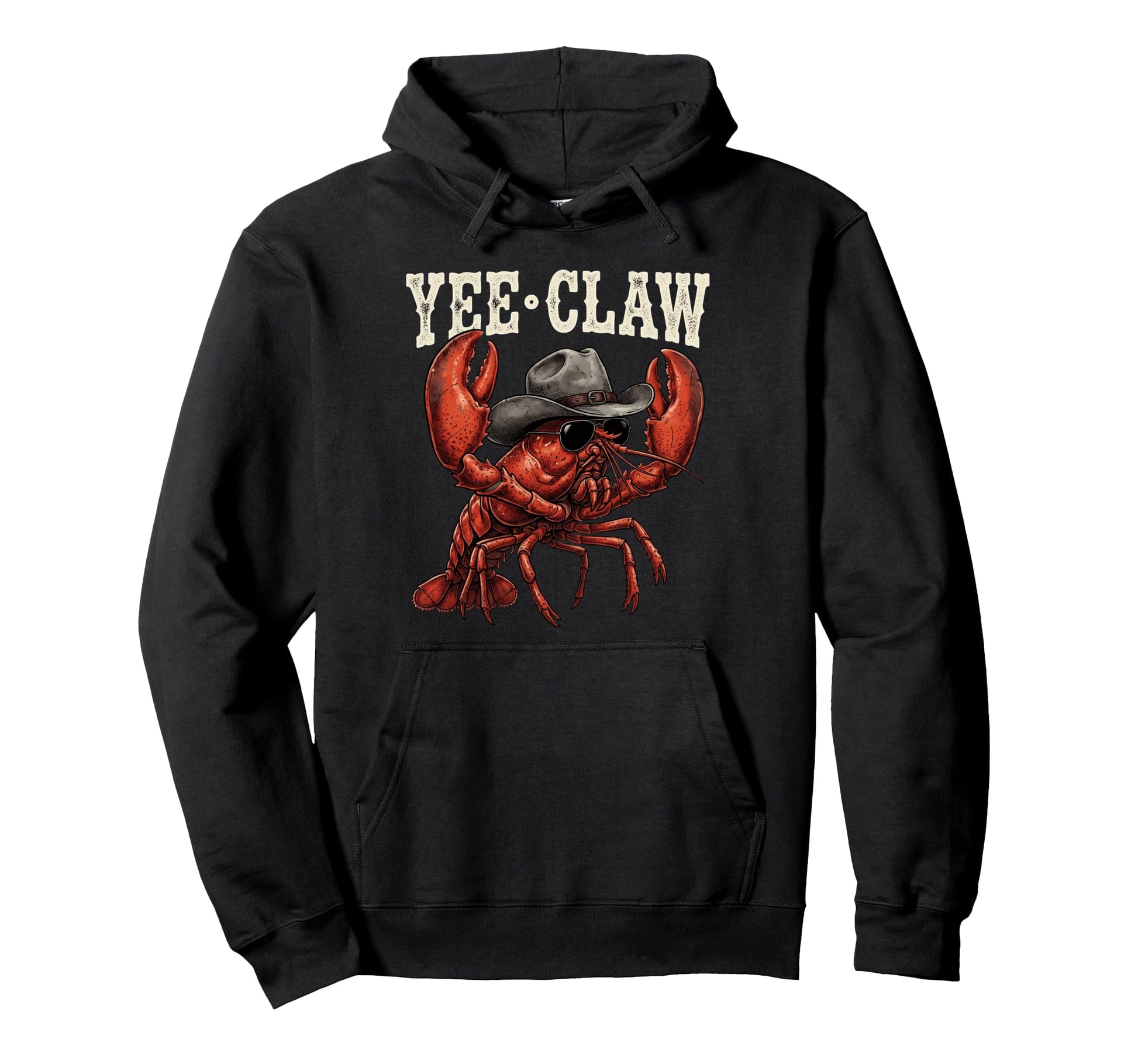 Yee Claw Western Country Cowboy Hoodie - Fun Novelty Design Men Women - T-Shirt, Sweatshirt, Hoodie