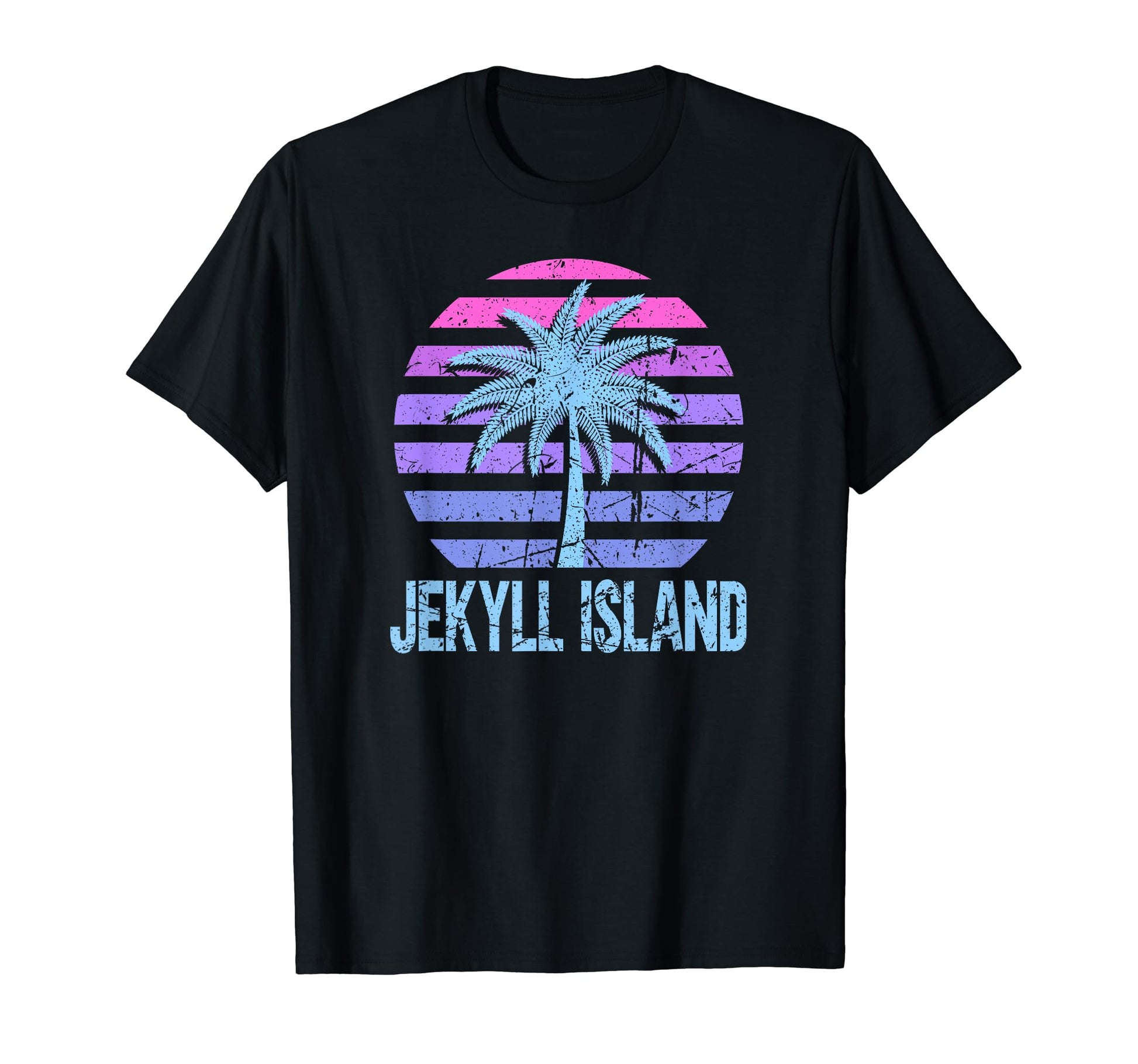 Jekyll Island Vacation Vaporwave T-Shirt - Casual Everyday Wear Men Women - T-Shirt, Sweatshirt, Hoodie