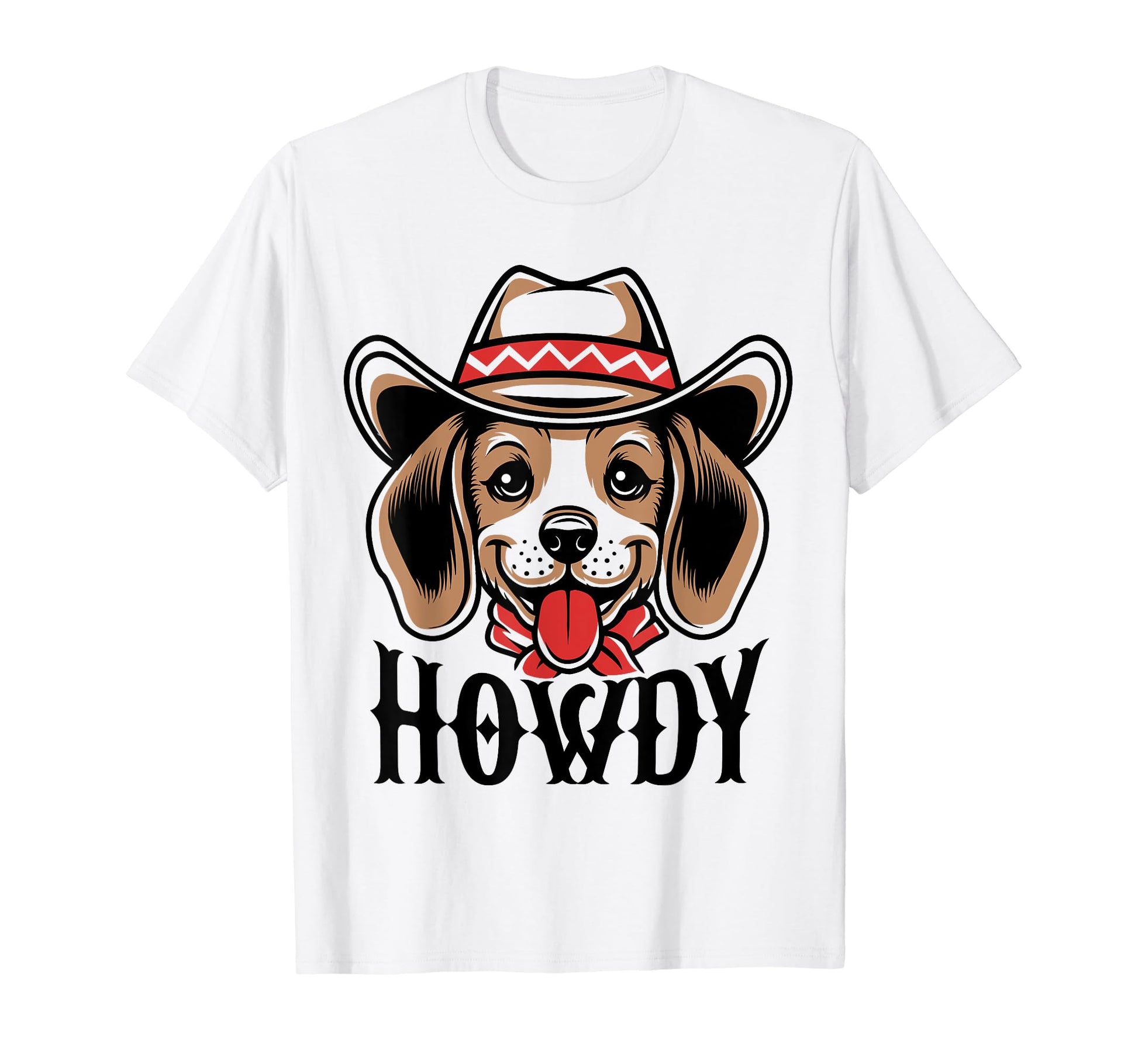 Howdy Beagle Dog Cowboy Rodeo T-Shirt - Streetwear Style for Adults - T-Shirt, Sweatshirt, Hoodie