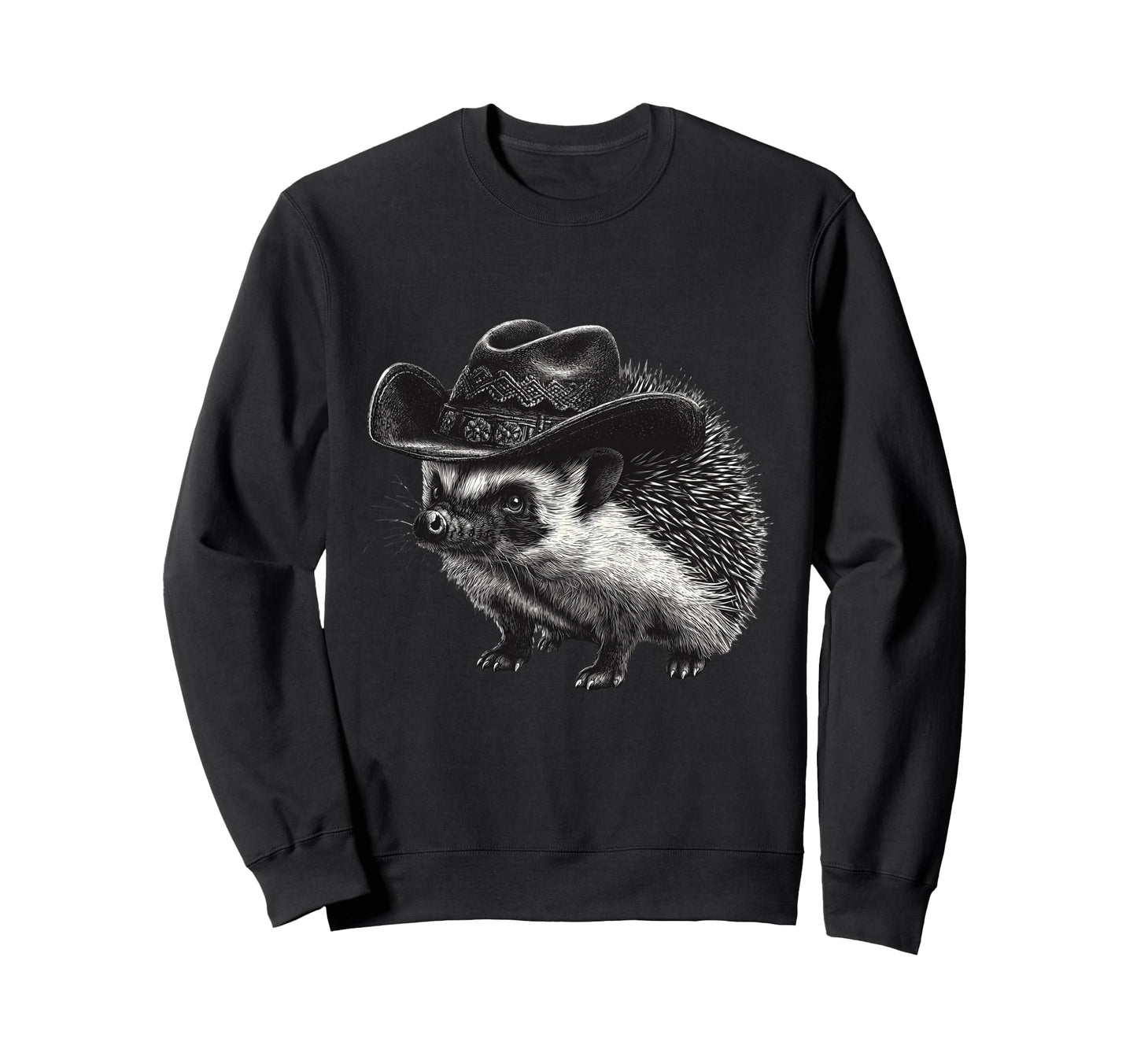 Hedgehog Cowboy Rodeo Cowgirl Sweatshirt - Streetwear Style Men Women - T-Shirt, Sweatshirt, Hoodie
