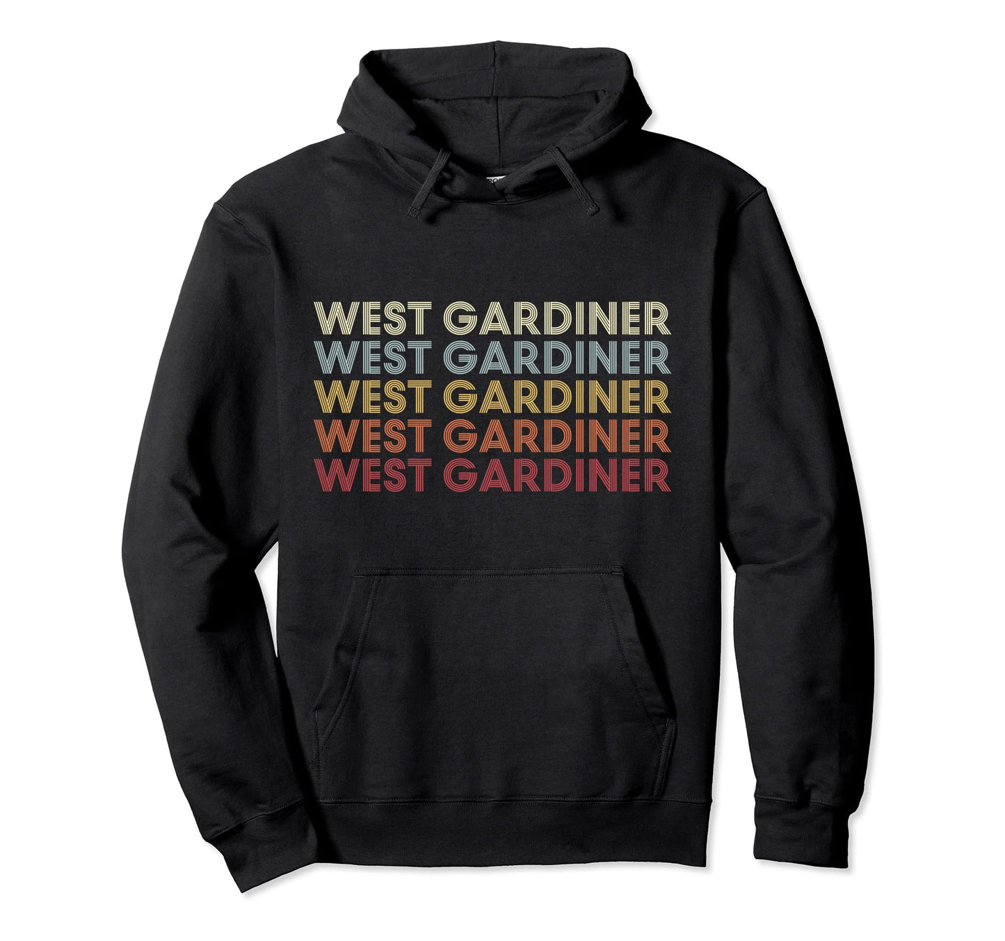 West Gardiner Maine West Gardiner Me Hoodie - Minimalist Print Men Women - T-Shirt, Sweatshirt, Hoodie