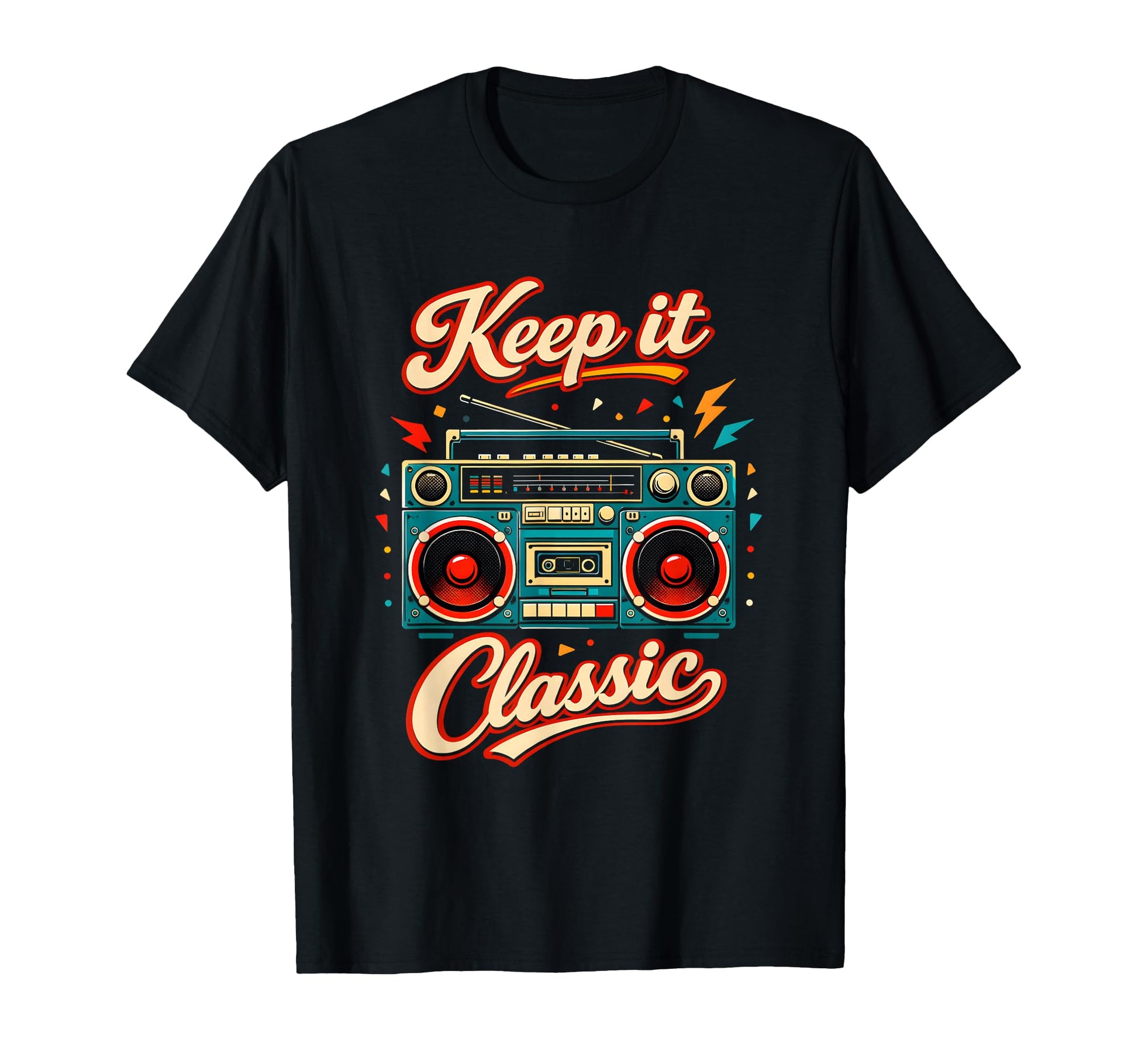 Keep It 80S Music Era Throwback Funny T-Shirt - Custom Art Print for Adults - T-Shirt, Sweatshirt, Hoodie