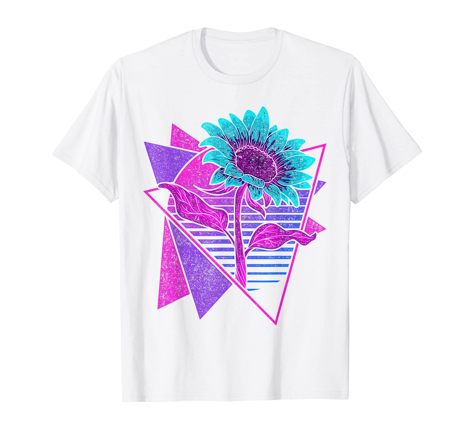 Flower Synthwave Aesthetic Art T-Shirt - Aesthetic Graphic for Adults - T-Shirt, Sweatshirt, Hoodie