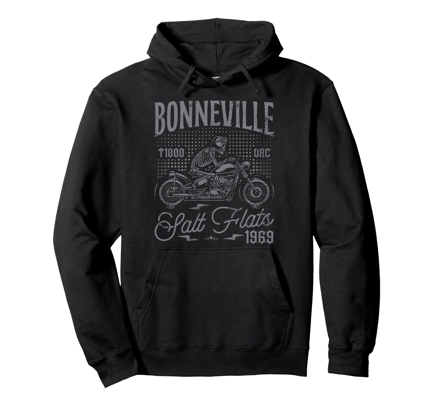 Bonneville Salt Flats Motorcycle Racing Hoodie - Graphic Print for Adults - T-Shirt, Sweatshirt, Hoodie
