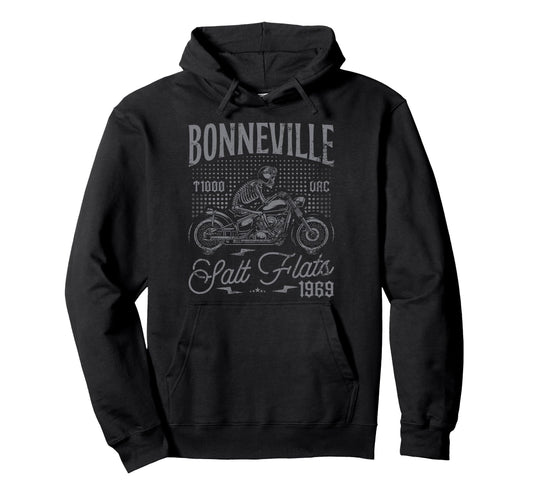 Bonneville Salt Flats Motorcycle Racing Hoodie - Graphic Print for Adults - T-Shirt, Sweatshirt, Hoodie