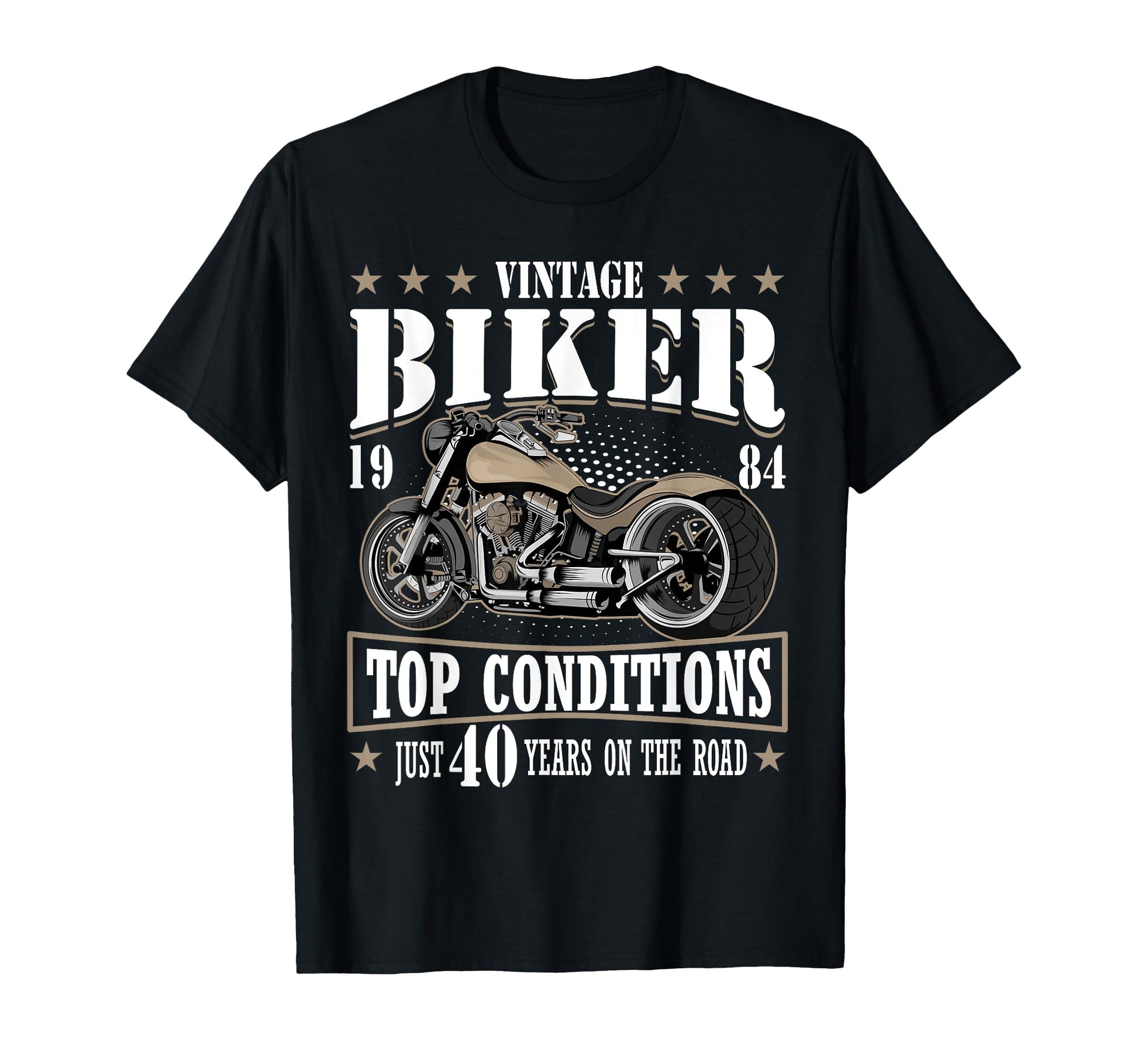 40Th Biker Birthday Gifts T-Shirt - Fun Novelty Design for Adults - T-Shirt, Sweatshirt, Hoodie