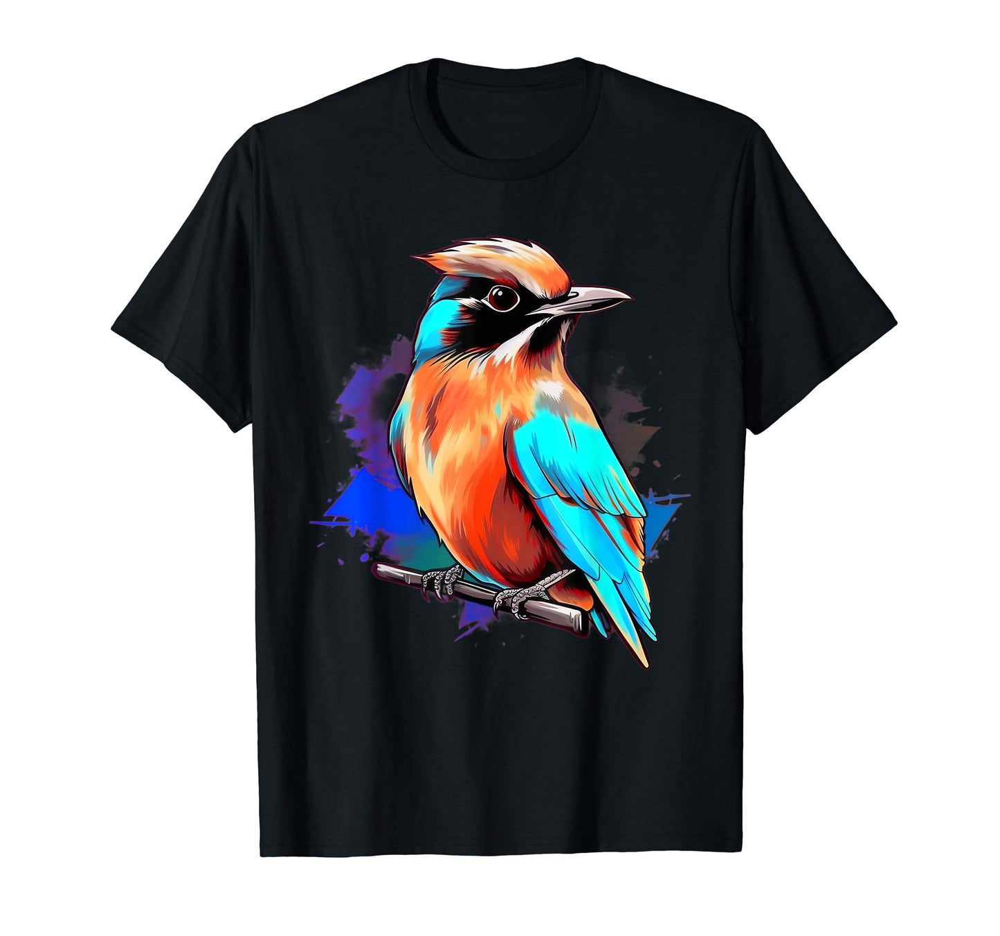 Vaporwave Aesthetic Cedar Waxwing T-Shirt - Graphic Print Unisex - T-Shirt, Sweatshirt, Hoodie