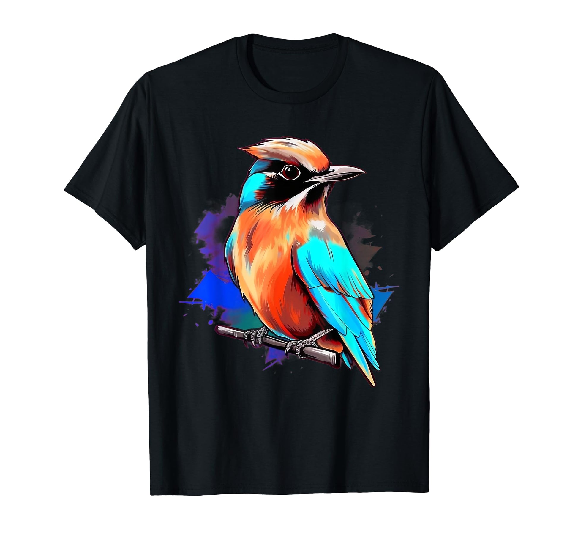 Vaporwave Aesthetic Cedar Waxwing T-Shirt - Graphic Print Unisex - T-Shirt, Sweatshirt, Hoodie