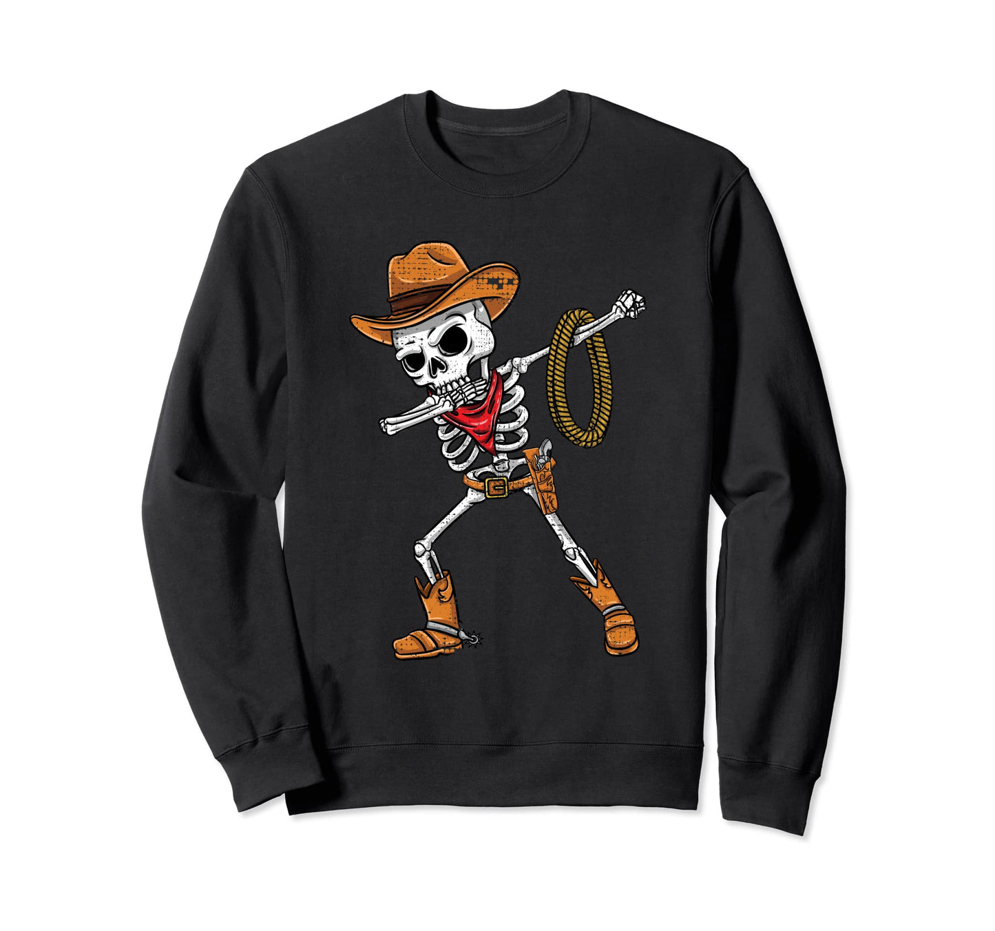 Dabbing Halloween Skeleton Sweatshirt - Casual Everyday Wear Men Women - T-Shirt, Sweatshirt, Hoodie