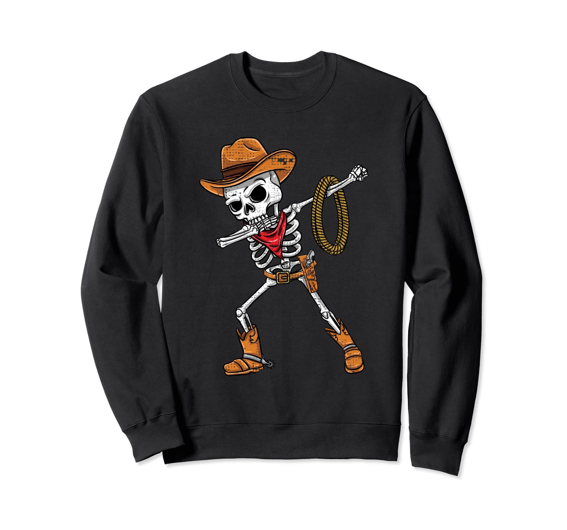 Dabbing Halloween Skeleton Sweatshirt - Casual Everyday Wear Men Women - T-Shirt, Sweatshirt, Hoodie