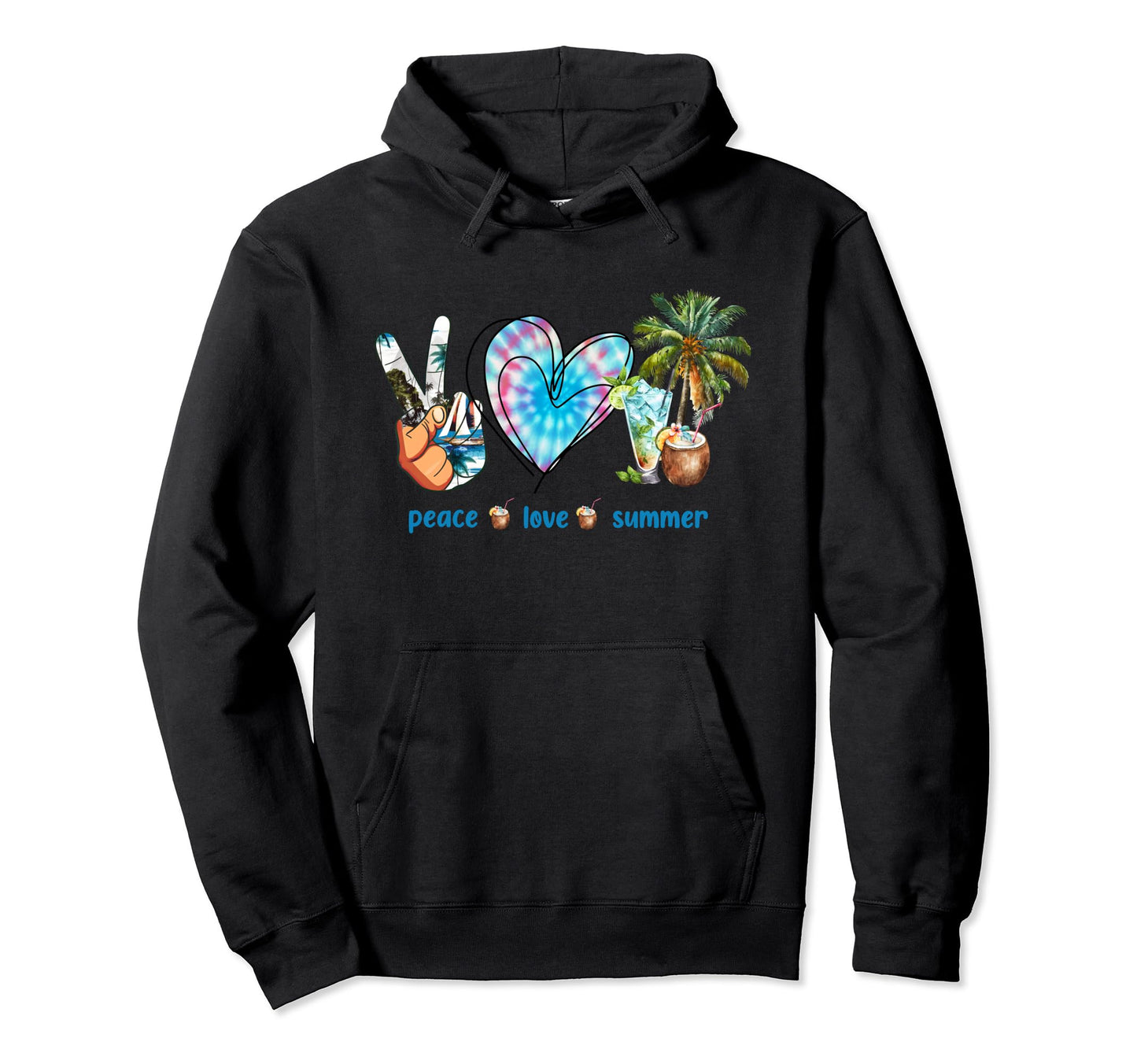 Sunshine Summer Palm Trees Beach Hoodie - Casual Everyday Wear Unisex - T-Shirt, Sweatshirt, Hoodie