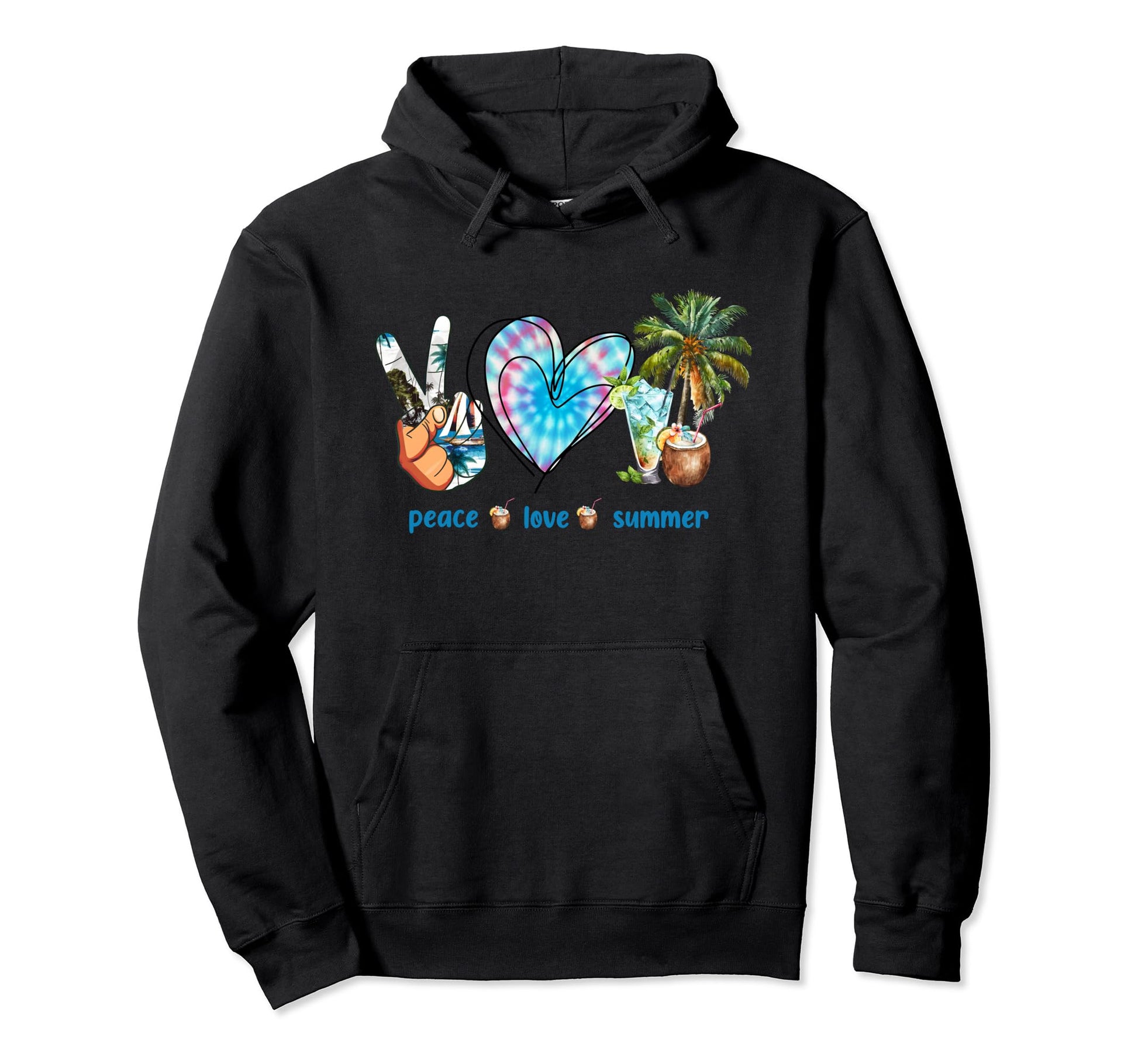 Sunshine Summer Palm Trees Beach Hoodie - Casual Everyday Wear Unisex - T-Shirt, Sweatshirt, Hoodie