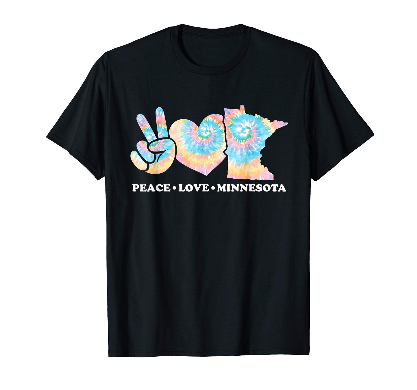 Tie Dye Minnesota Hippie Gift Sweatshirt - Casual Everyday Wear for Adults - T-Shirt, Sweatshirt, Hoodie