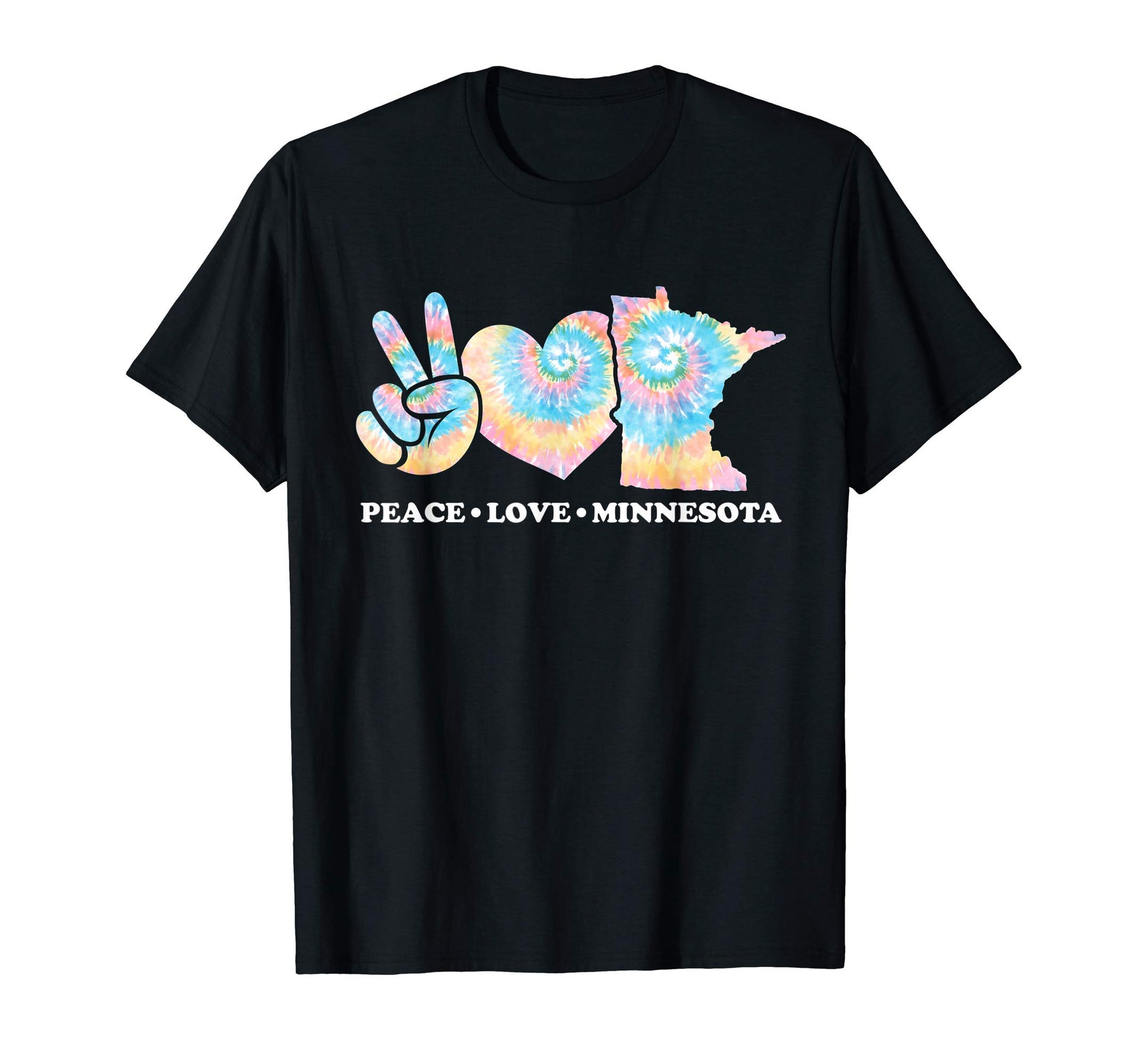 Tie Dye Minnesota Hippie Gift Sweatshirt - Casual Everyday Wear for Adults - T-Shirt, Sweatshirt, Hoodie