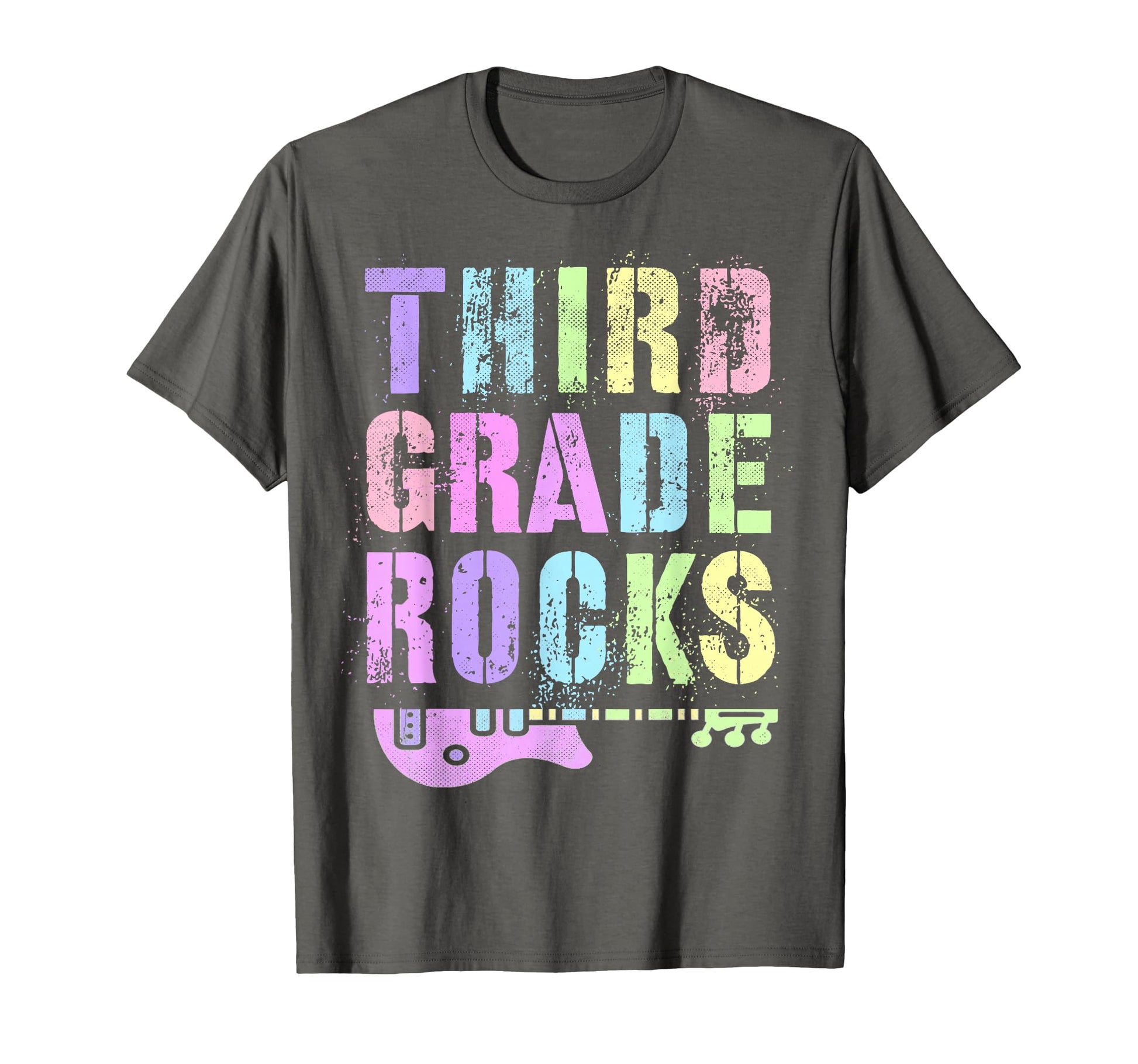 Third Grade Rocks Teacher Rockstar T-Shirt - Custom Art Print for Adults - T-Shirt, Sweatshirt, Hoodie