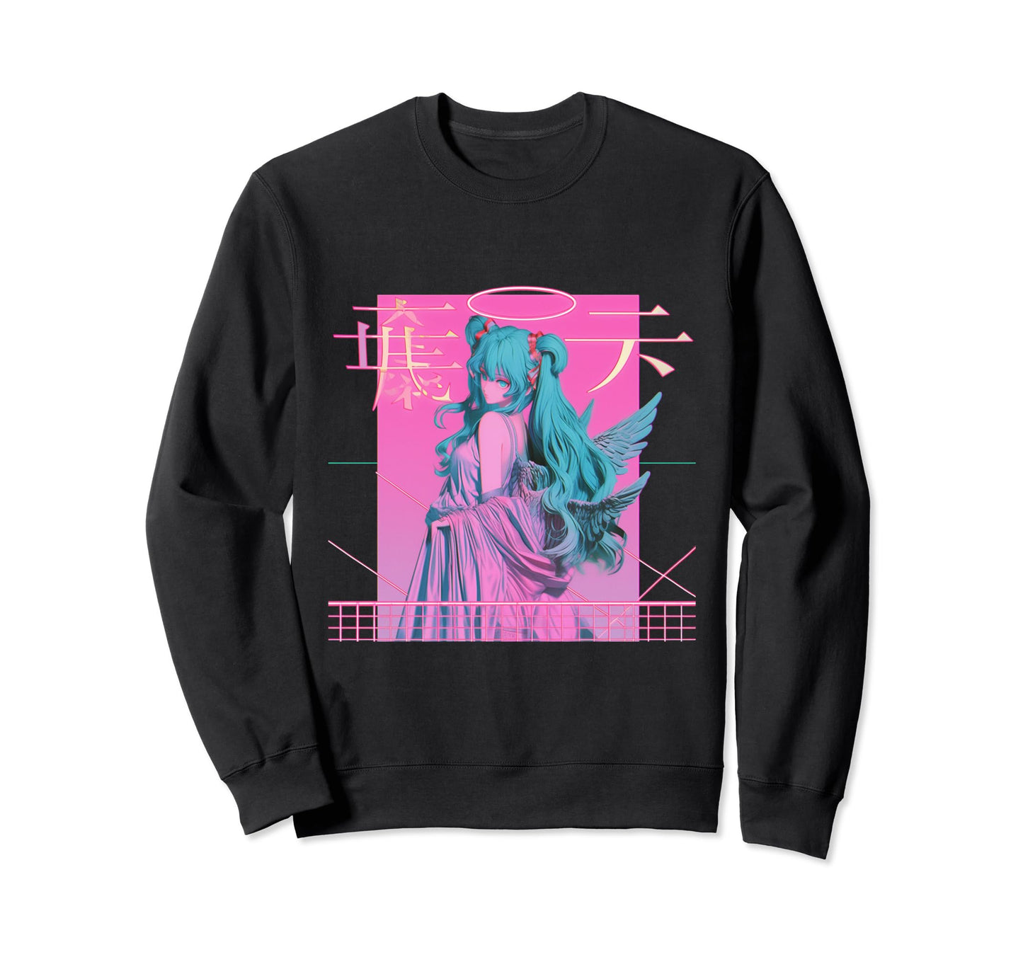 Vaporwave Aesthetic 80S Anime Alt Sweatshirt - Aesthetic Graphic Men Women - T-Shirt, Sweatshirt, Hoodie