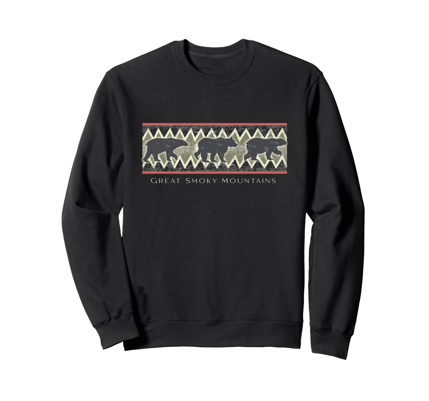 Great Smoky Mountains National Park Bear Sweatshirt - Trendy Graphic Unisex - T-Shirt, Sweatshirt, Hoodie