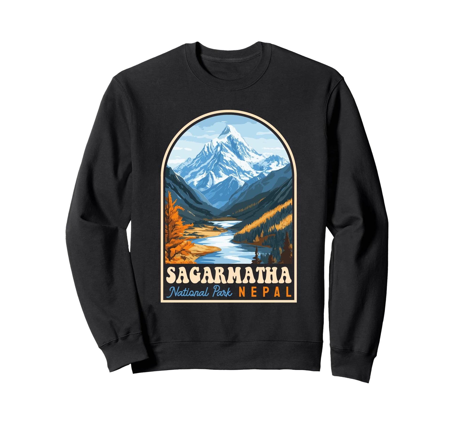Sagarmatha National Park Nepal Sweatshirt - Trendy Graphic for Adults - T-Shirt, Sweatshirt, Hoodie