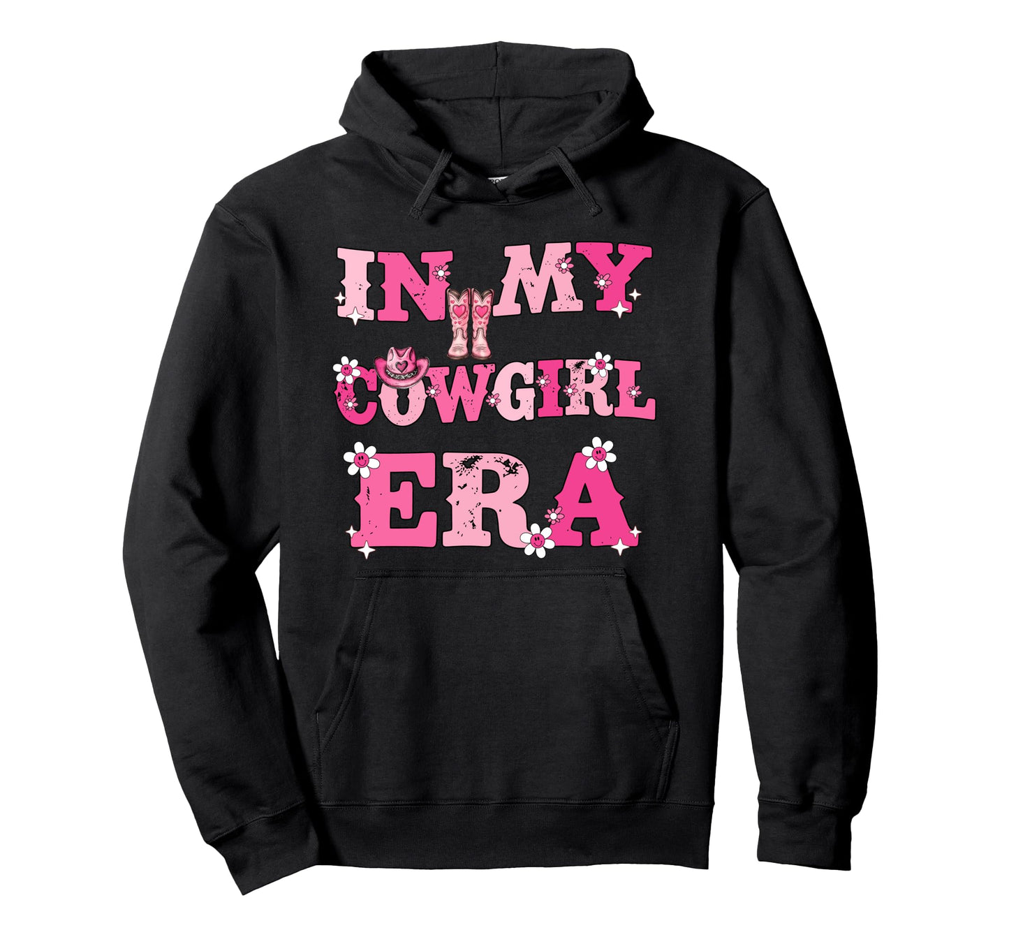 My Cowgirl Era Groovy Western Rodeo Hoodie - Fun Novelty Design Unisex - T-Shirt, Sweatshirt, Hoodie