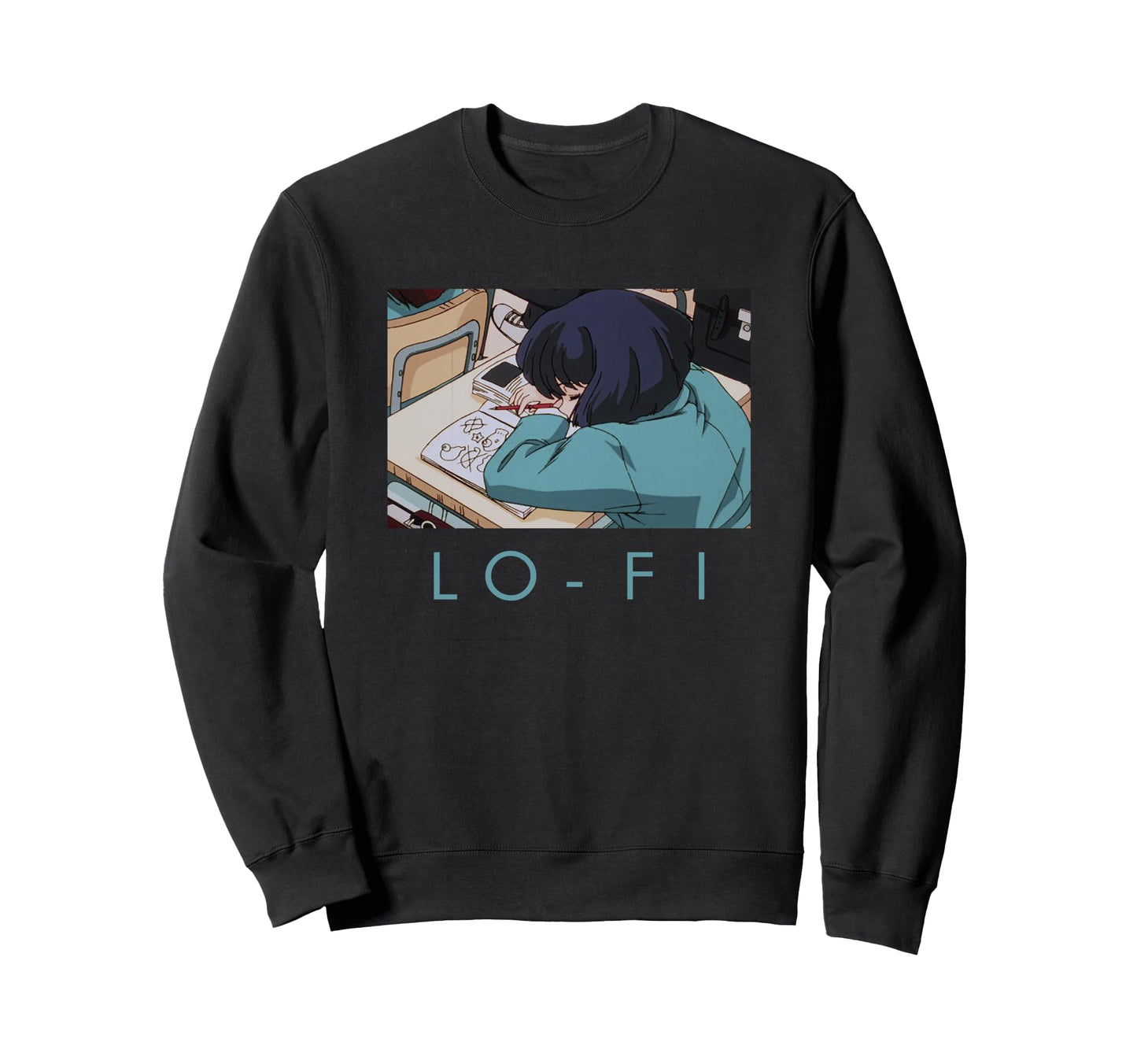 Lo Fi Hip Hop Aesthetic Vaporwave Sweatshirt - Graphic Print for Adults - T-Shirt, Sweatshirt, Hoodie