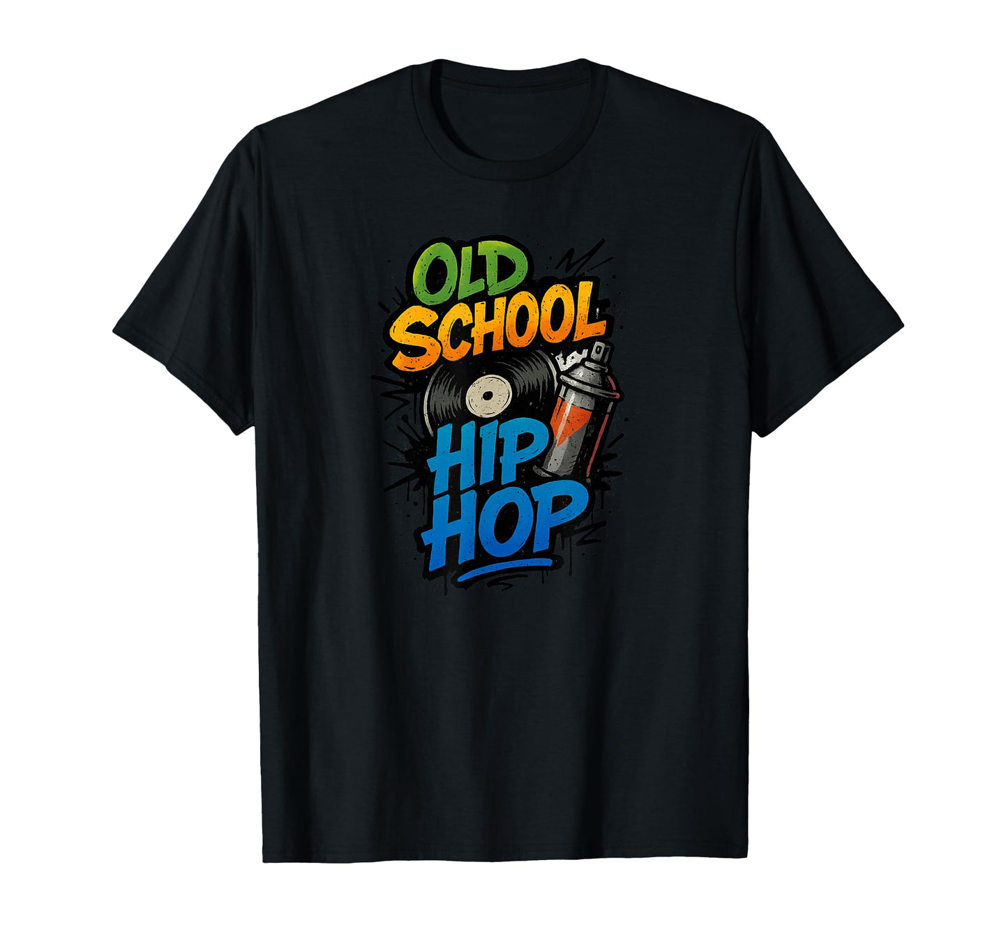 Raised Old School Hip Hop Rap Music Fan T-Shirt - Unique Graphic Unisex - T-Shirt, Sweatshirt, Hoodie