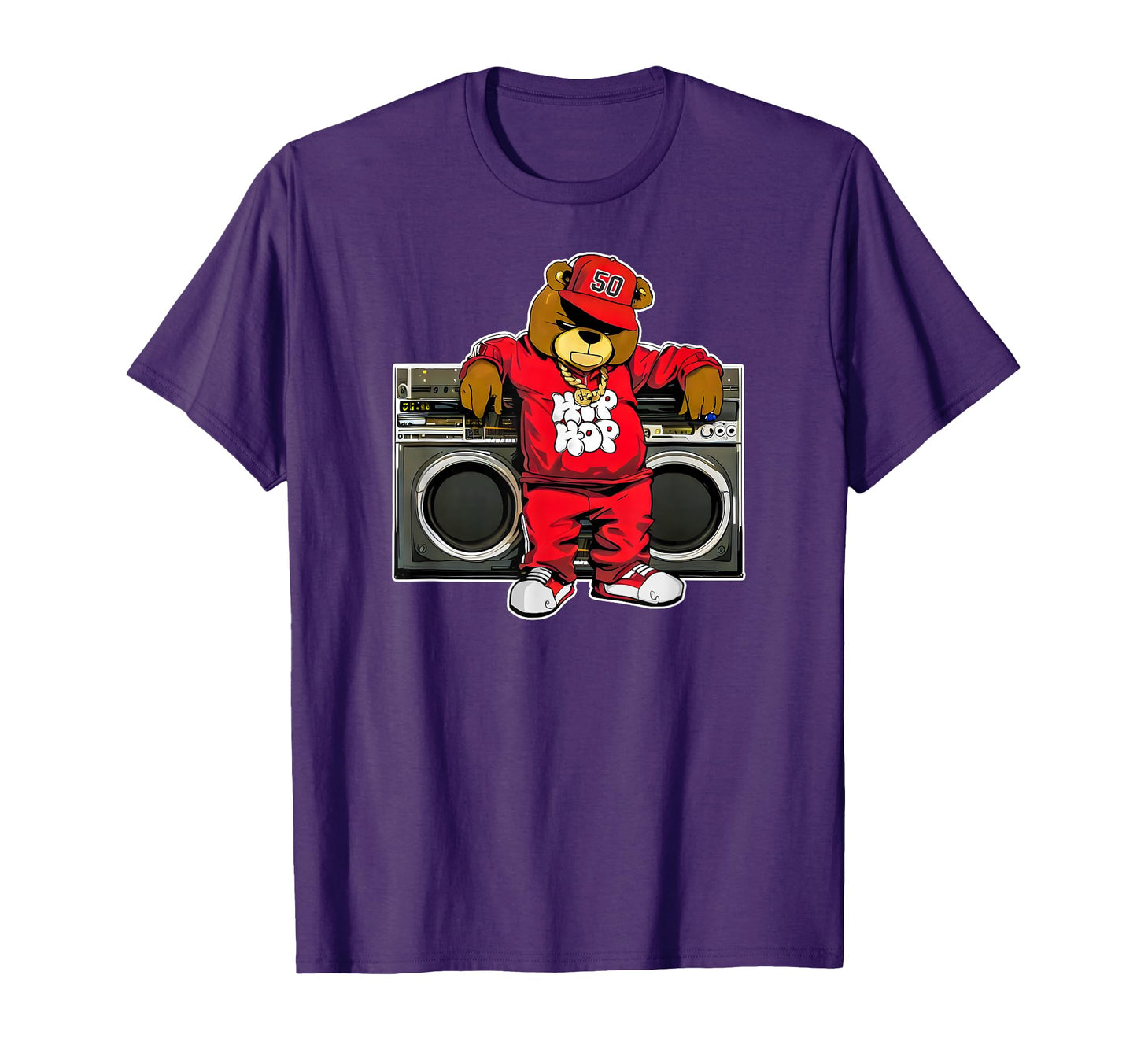 Hip Hop Teddy Bear Hip Hop Anniversary T-Shirt - Graphic Print Unisex - T-Shirt, Sweatshirt, Hoodie