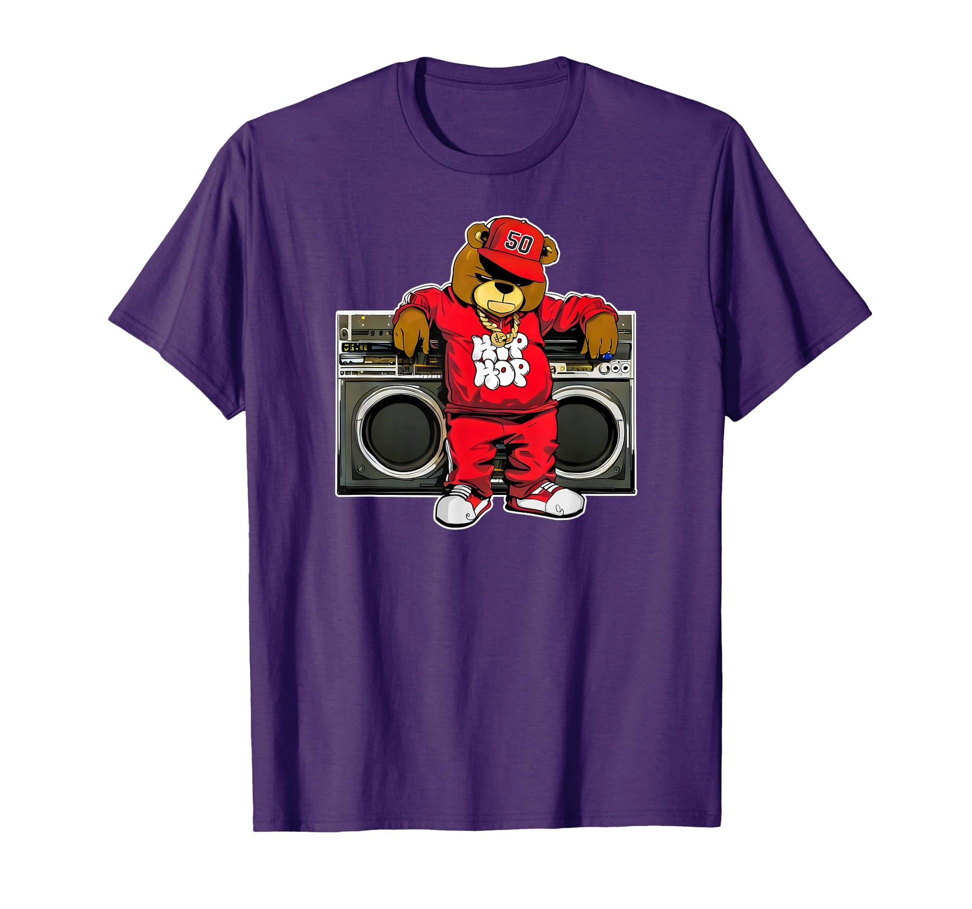 Hip Hop Teddy Bear Hip Hop Anniversary T-Shirt - Graphic Print Unisex - T-Shirt, Sweatshirt, Hoodie