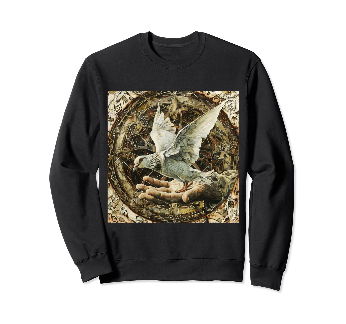 Peace Dove Peace Symbol Love Sweatshirt - Casual Everyday Wear Men Women - T-Shirt, Sweatshirt, Hoodie
